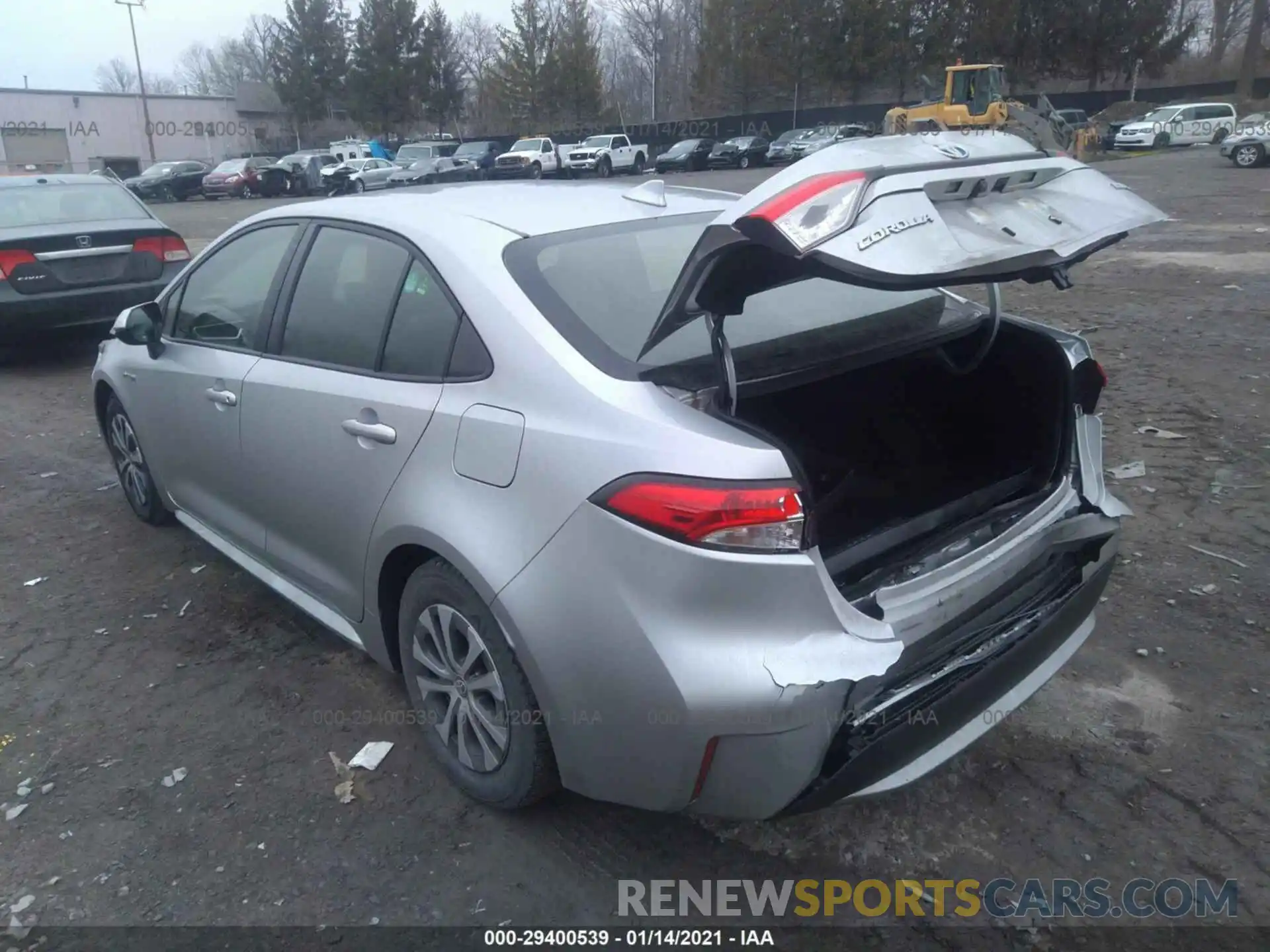 3 Photograph of a damaged car JTDEBRBE4LJ003074 TOYOTA COROLLA 2020