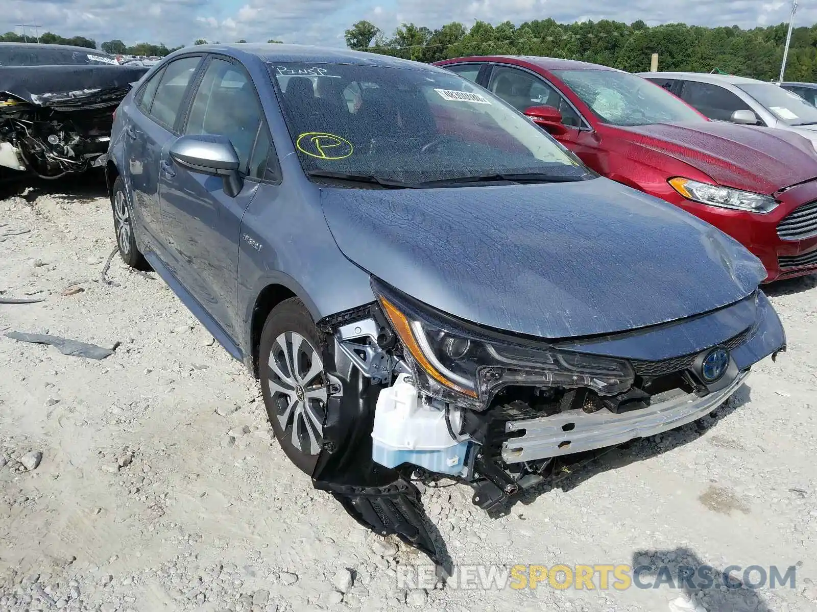 1 Photograph of a damaged car JTDEBRBE4LJ003091 TOYOTA COROLLA 2020