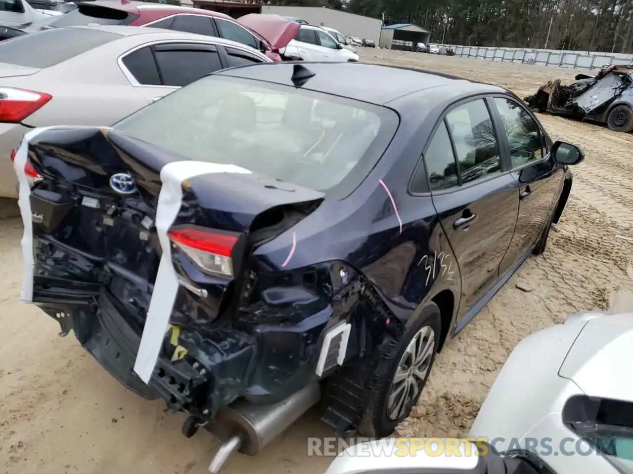 4 Photograph of a damaged car JTDEBRBE4LJ003530 TOYOTA COROLLA 2020