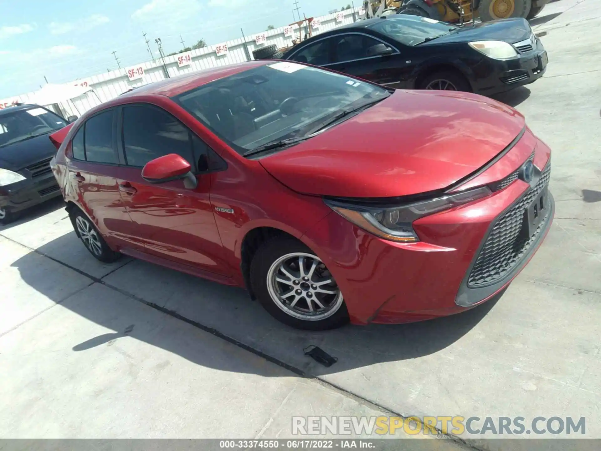 1 Photograph of a damaged car JTDEBRBE4LJ003723 TOYOTA COROLLA 2020