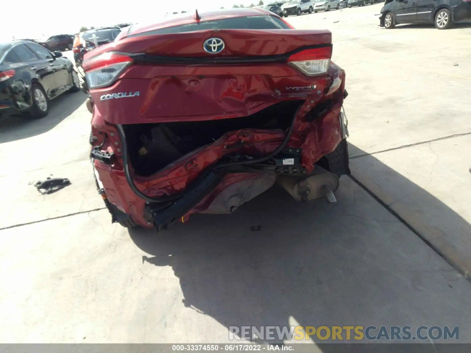 6 Photograph of a damaged car JTDEBRBE4LJ003723 TOYOTA COROLLA 2020