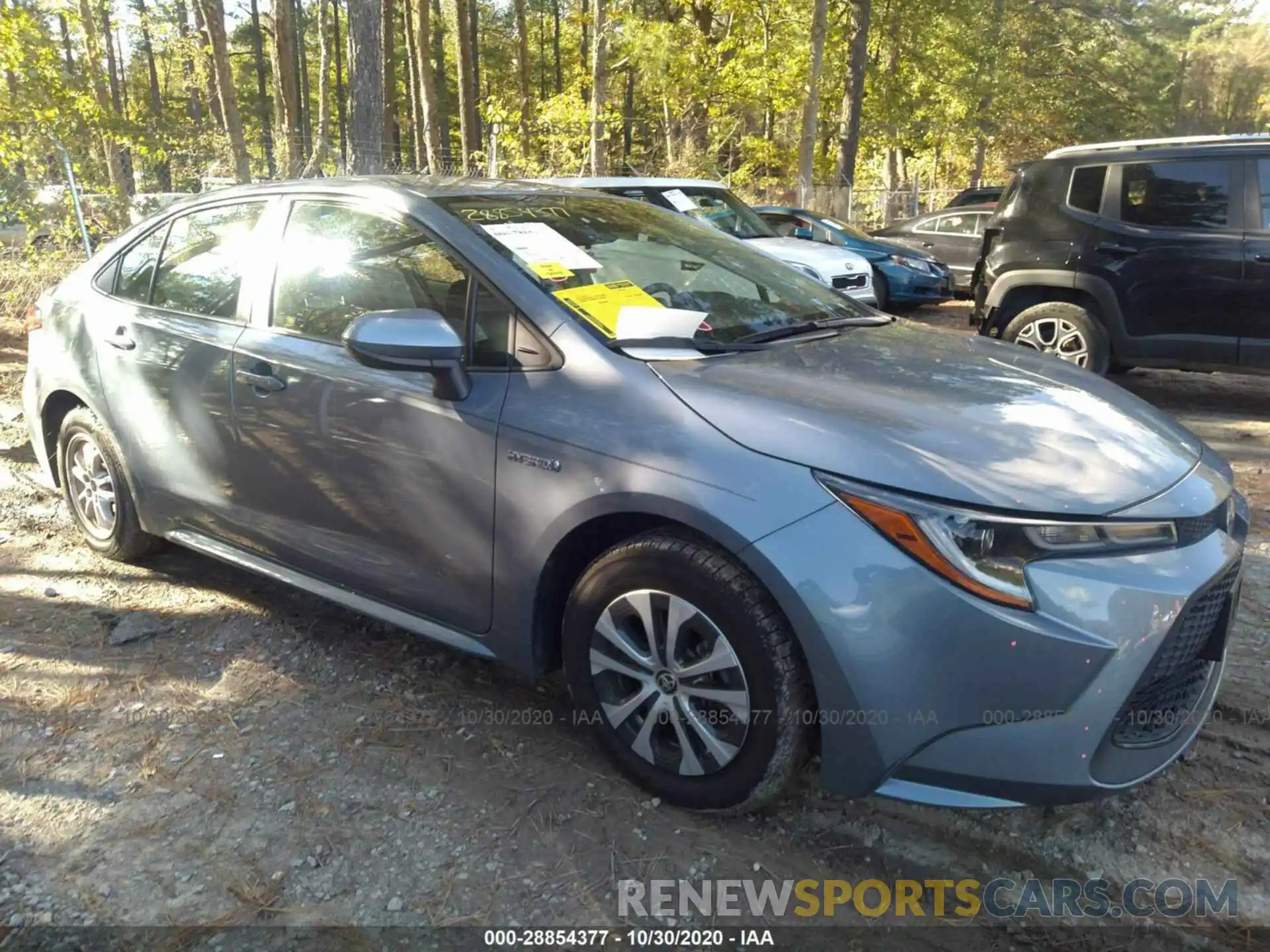 1 Photograph of a damaged car JTDEBRBE4LJ004161 TOYOTA COROLLA 2020