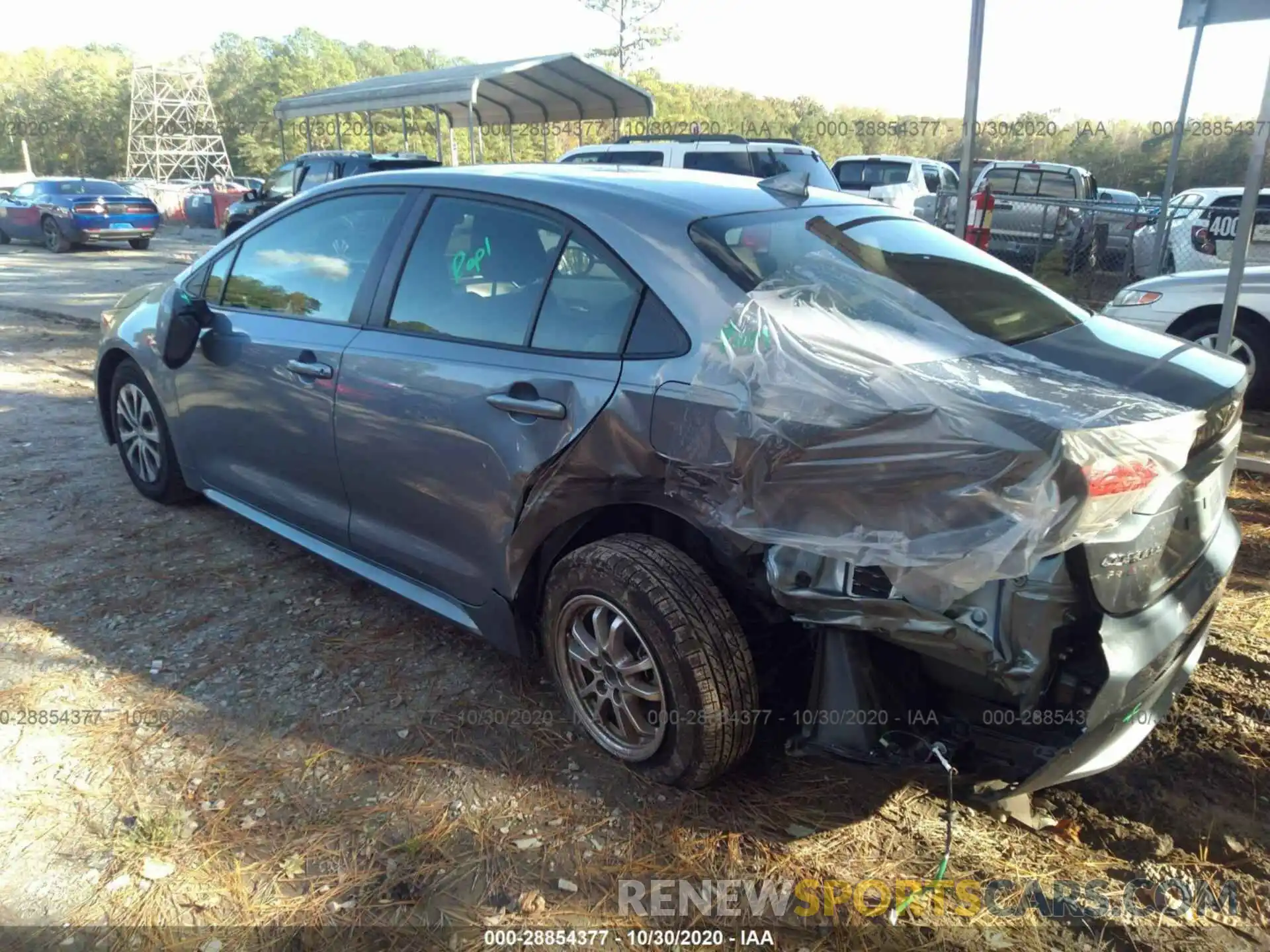 3 Photograph of a damaged car JTDEBRBE4LJ004161 TOYOTA COROLLA 2020