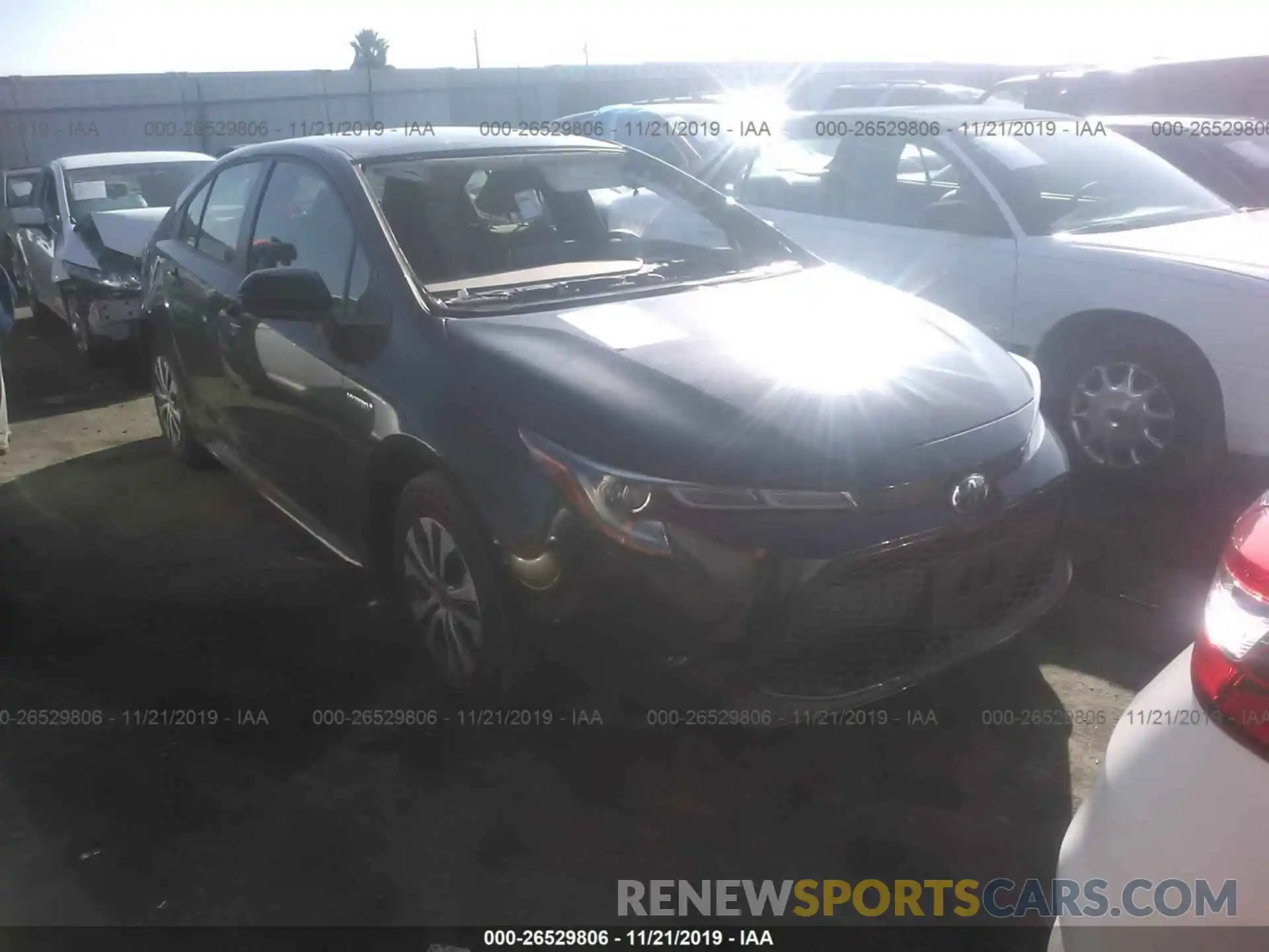 1 Photograph of a damaged car JTDEBRBE4LJ006413 TOYOTA COROLLA 2020