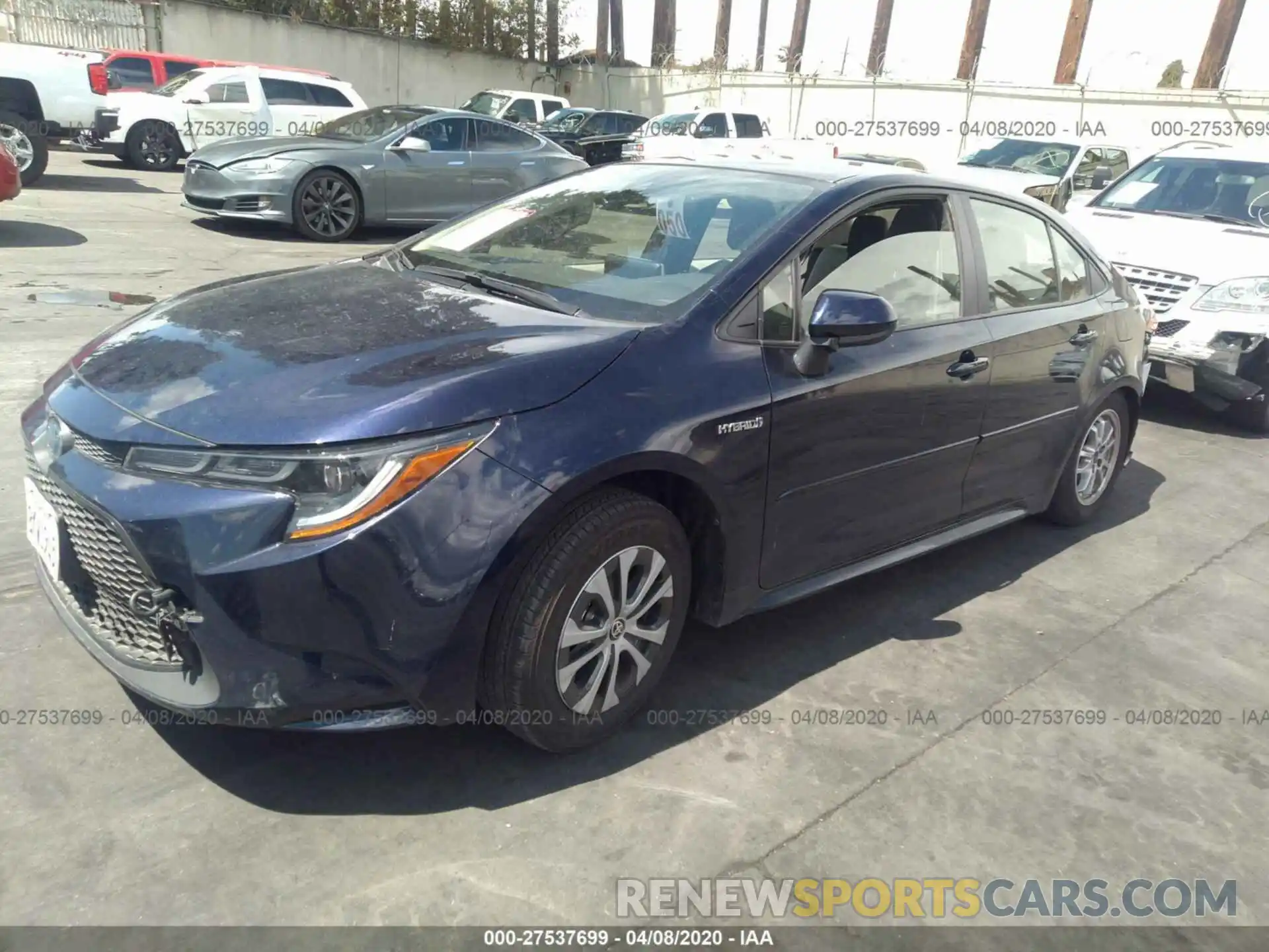 2 Photograph of a damaged car JTDEBRBE4LJ006573 TOYOTA COROLLA 2020