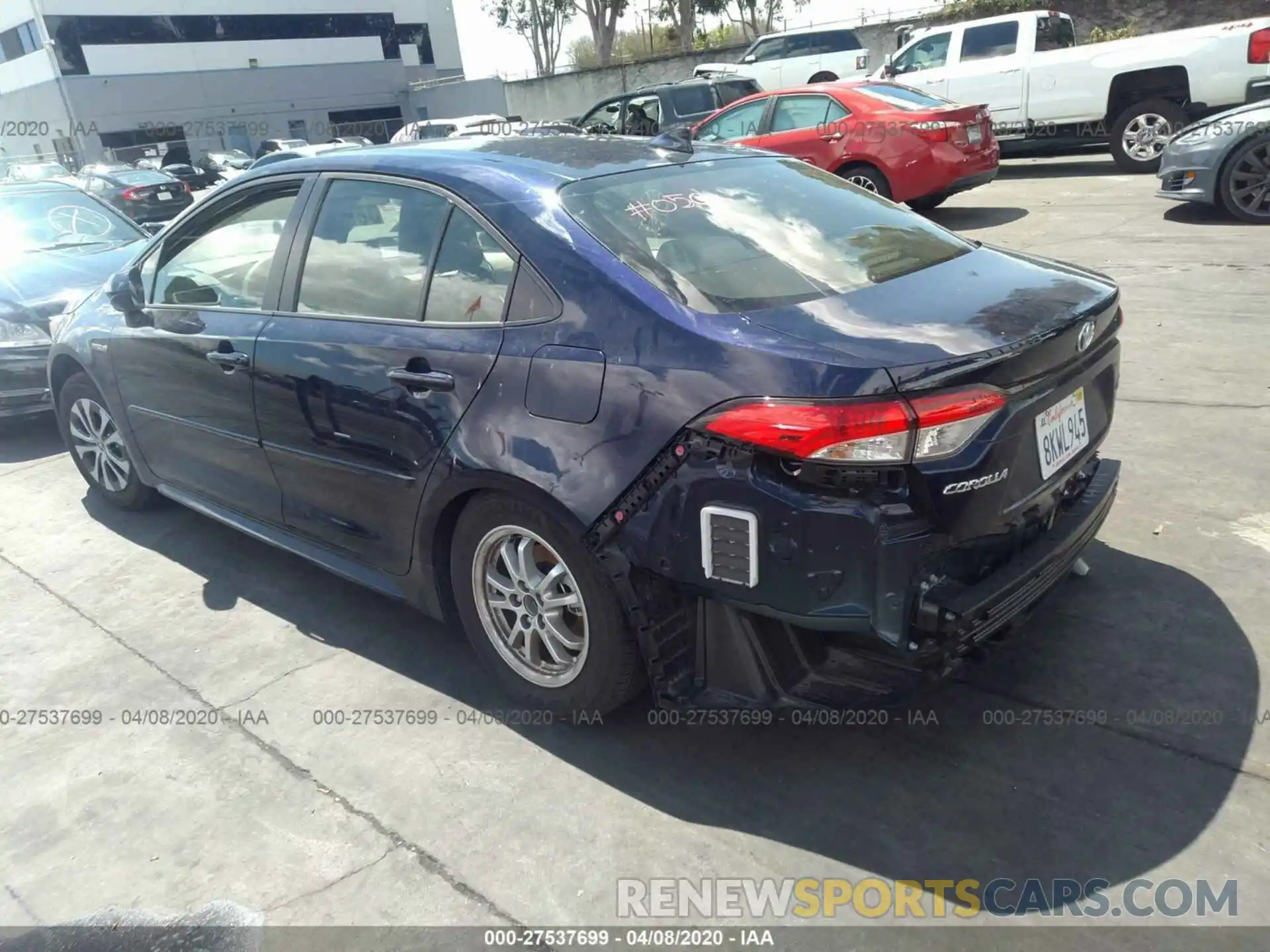 3 Photograph of a damaged car JTDEBRBE4LJ006573 TOYOTA COROLLA 2020