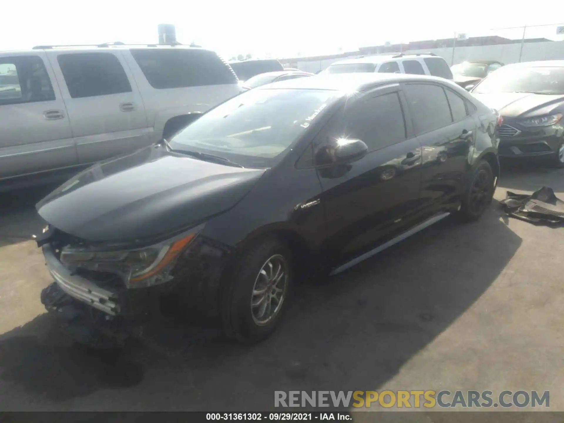 2 Photograph of a damaged car JTDEBRBE4LJ006699 TOYOTA COROLLA 2020