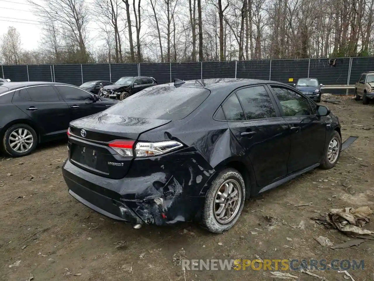 4 Photograph of a damaged car JTDEBRBE4LJ006847 TOYOTA COROLLA 2020