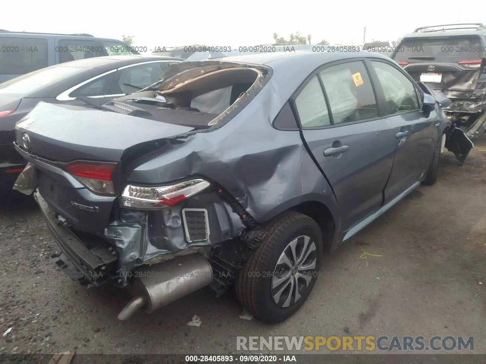 4 Photograph of a damaged car JTDEBRBE4LJ009229 TOYOTA COROLLA 2020