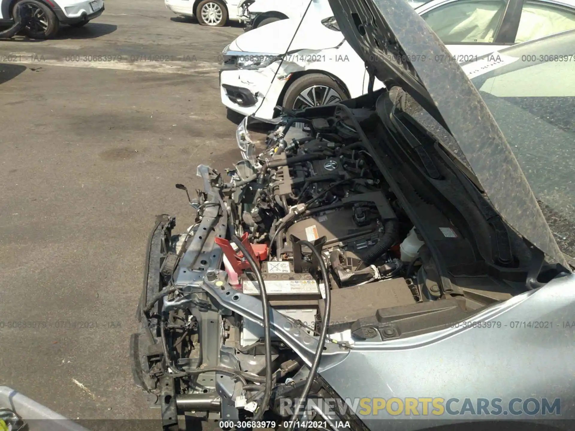 10 Photograph of a damaged car JTDEBRBE4LJ009831 TOYOTA COROLLA 2020