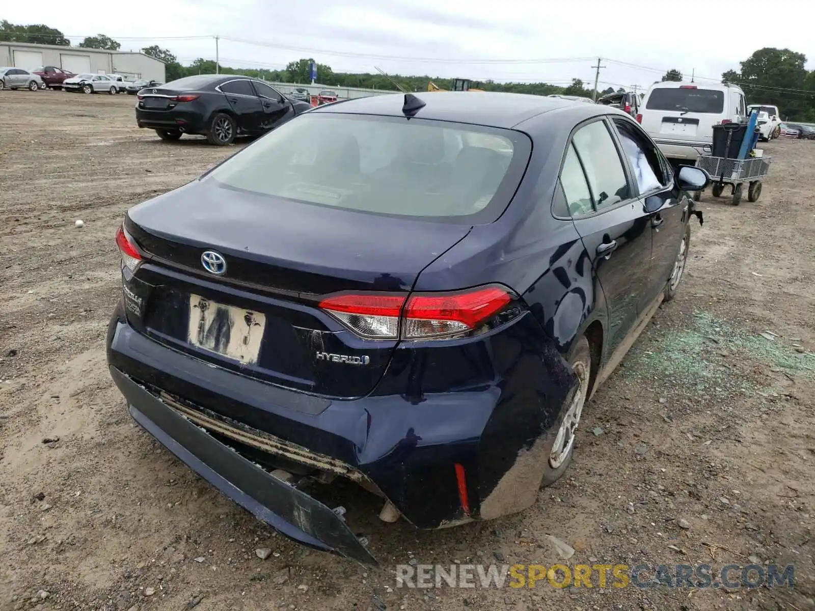 4 Photograph of a damaged car JTDEBRBE4LJ012065 TOYOTA COROLLA 2020