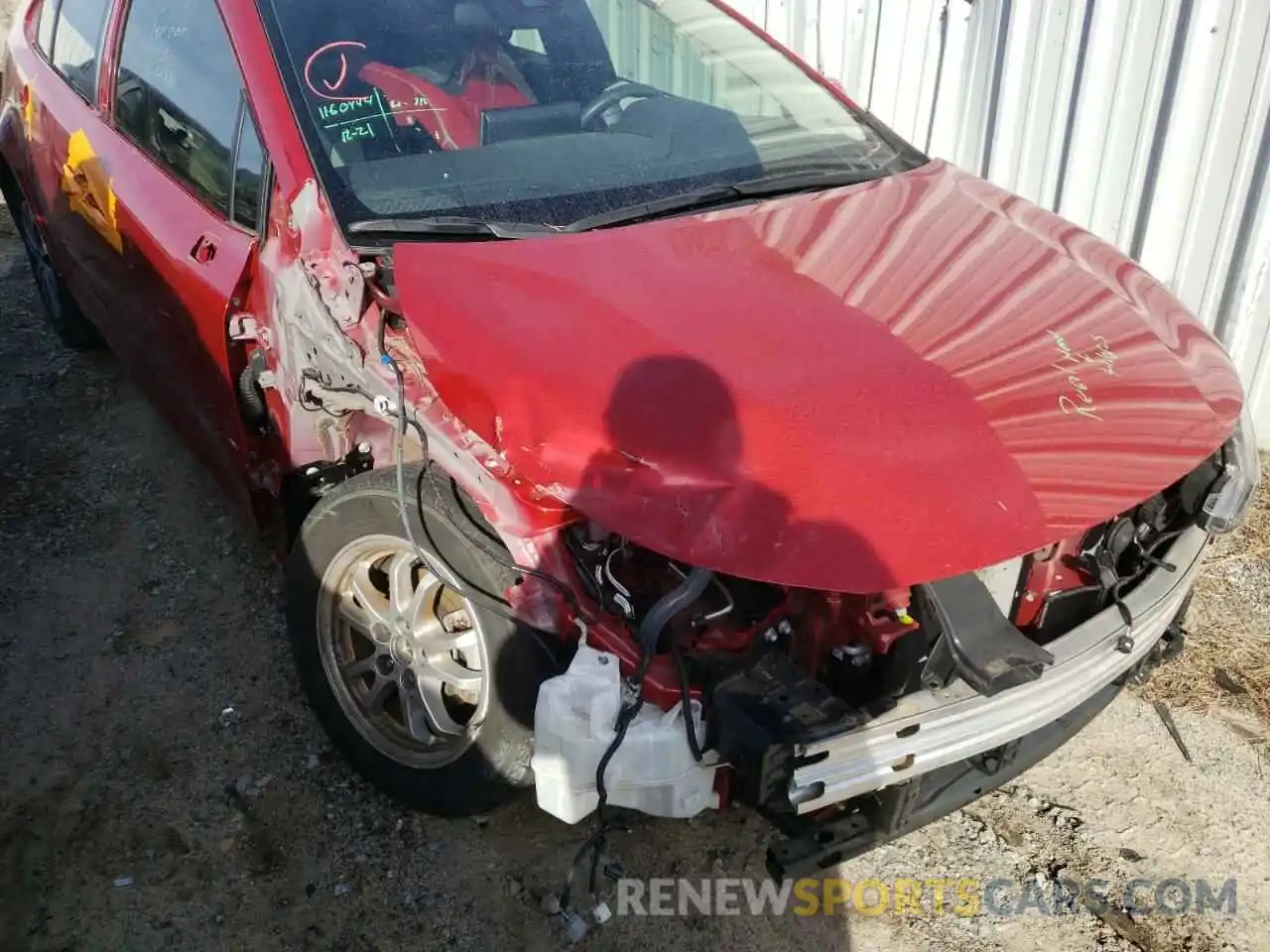 9 Photograph of a damaged car JTDEBRBE4LJ012132 TOYOTA COROLLA 2020