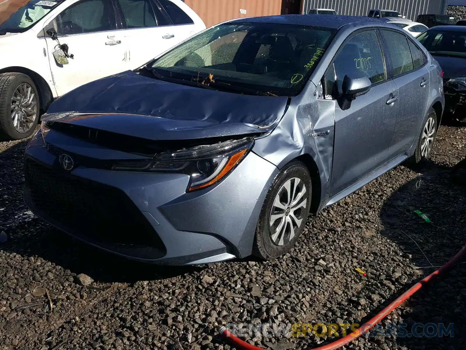 2 Photograph of a damaged car JTDEBRBE4LJ012387 TOYOTA COROLLA 2020