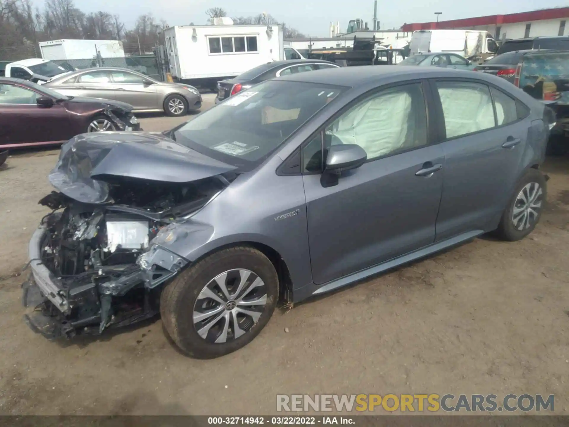 2 Photograph of a damaged car JTDEBRBE4LJ012745 TOYOTA COROLLA 2020