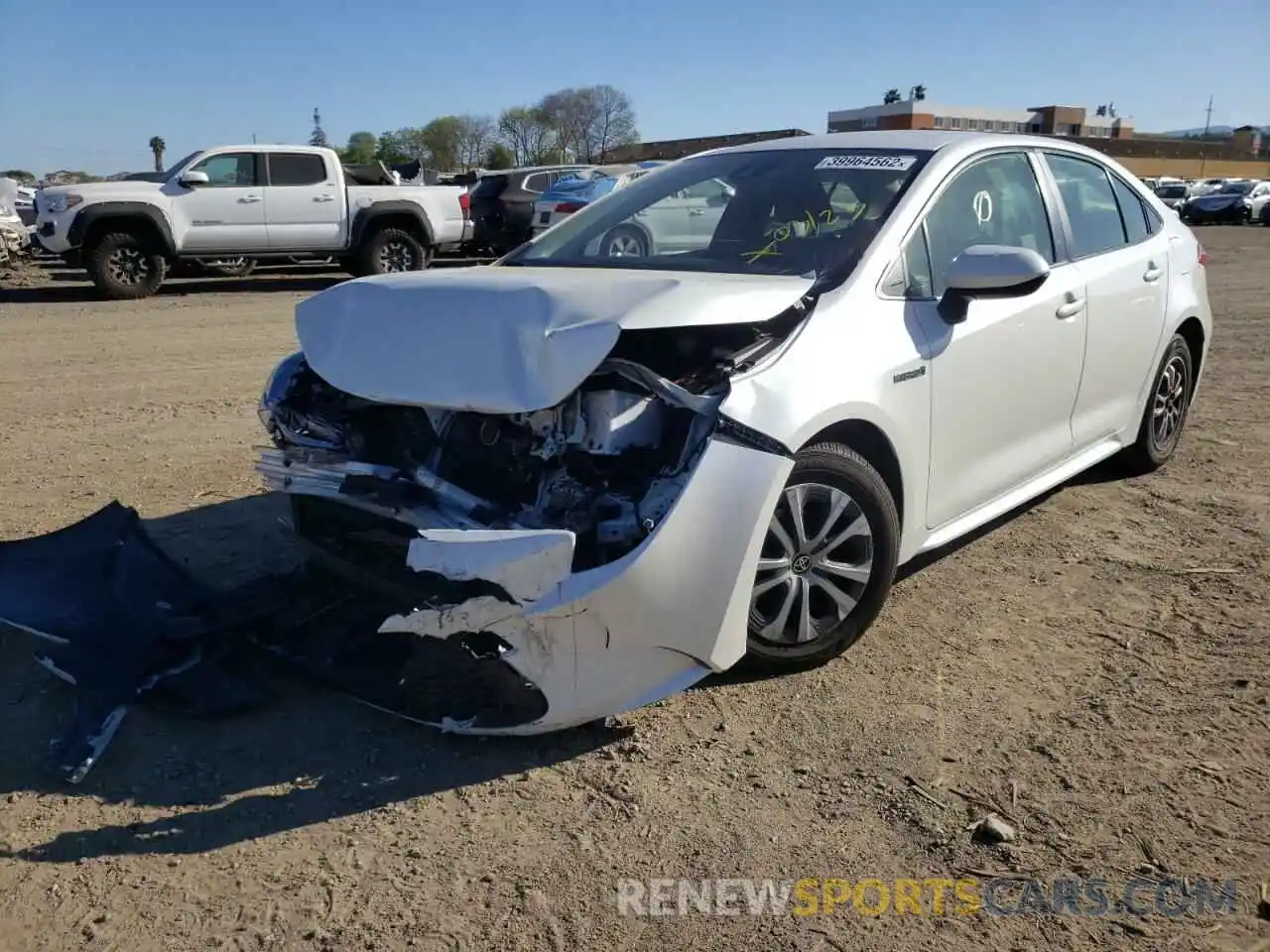 2 Photograph of a damaged car JTDEBRBE4LJ012938 TOYOTA COROLLA 2020