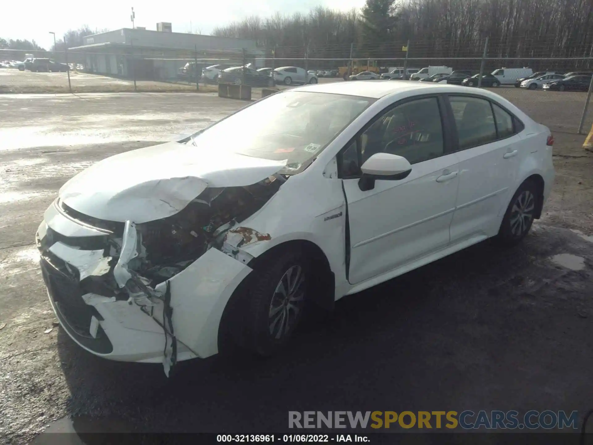 2 Photograph of a damaged car JTDEBRBE4LJ013832 TOYOTA COROLLA 2020