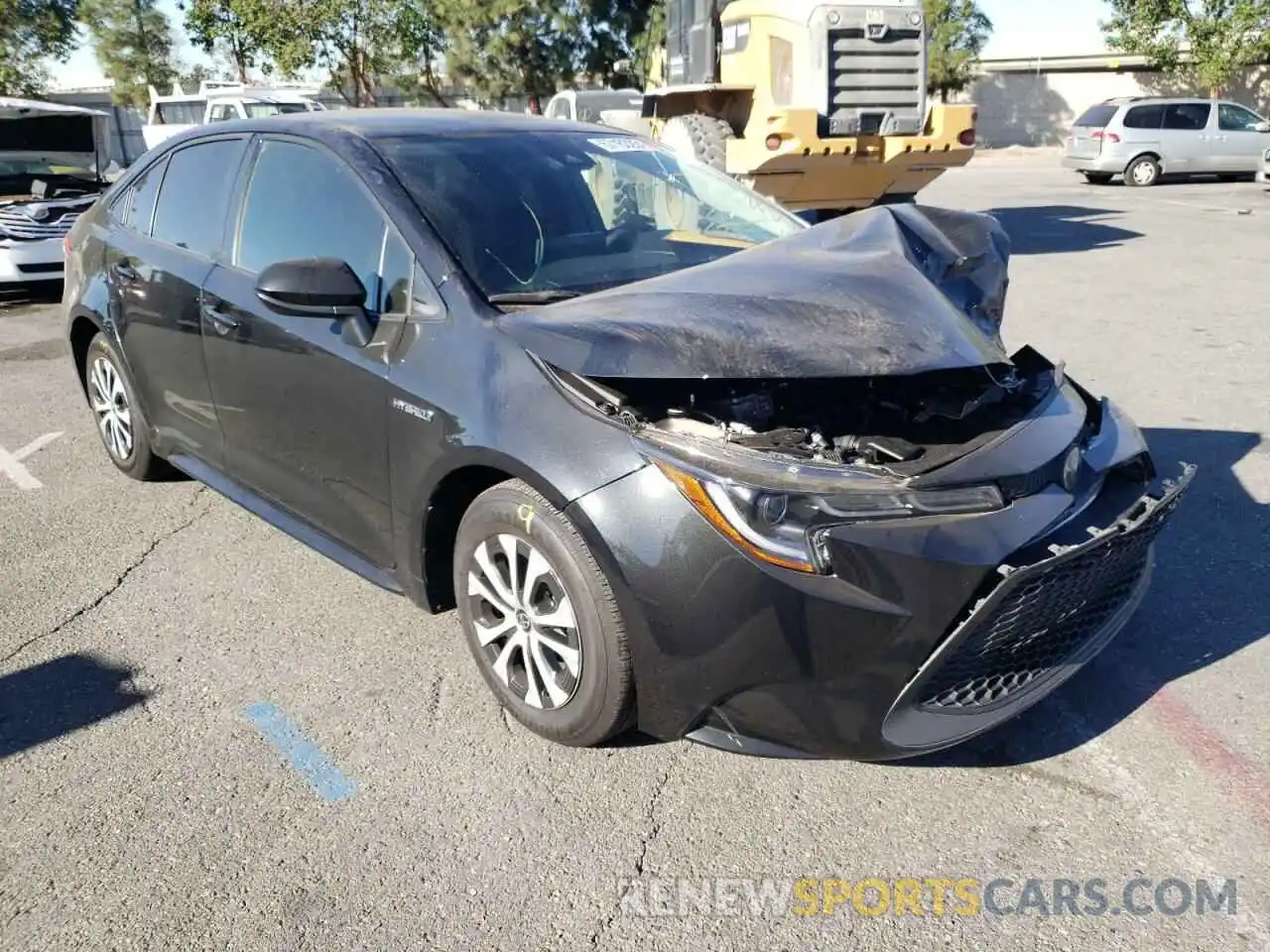 1 Photograph of a damaged car JTDEBRBE4LJ014799 TOYOTA COROLLA 2020