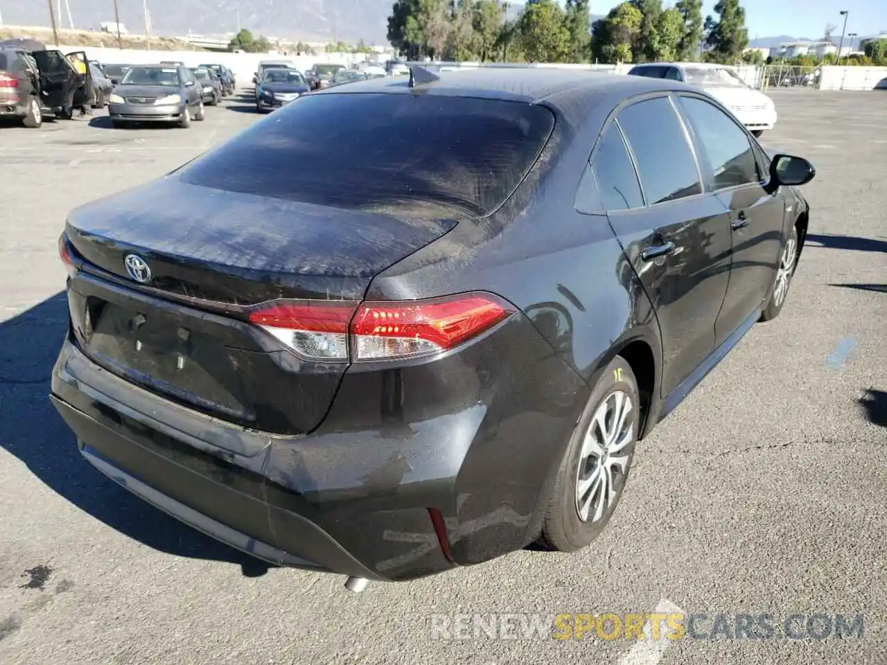 4 Photograph of a damaged car JTDEBRBE4LJ014799 TOYOTA COROLLA 2020