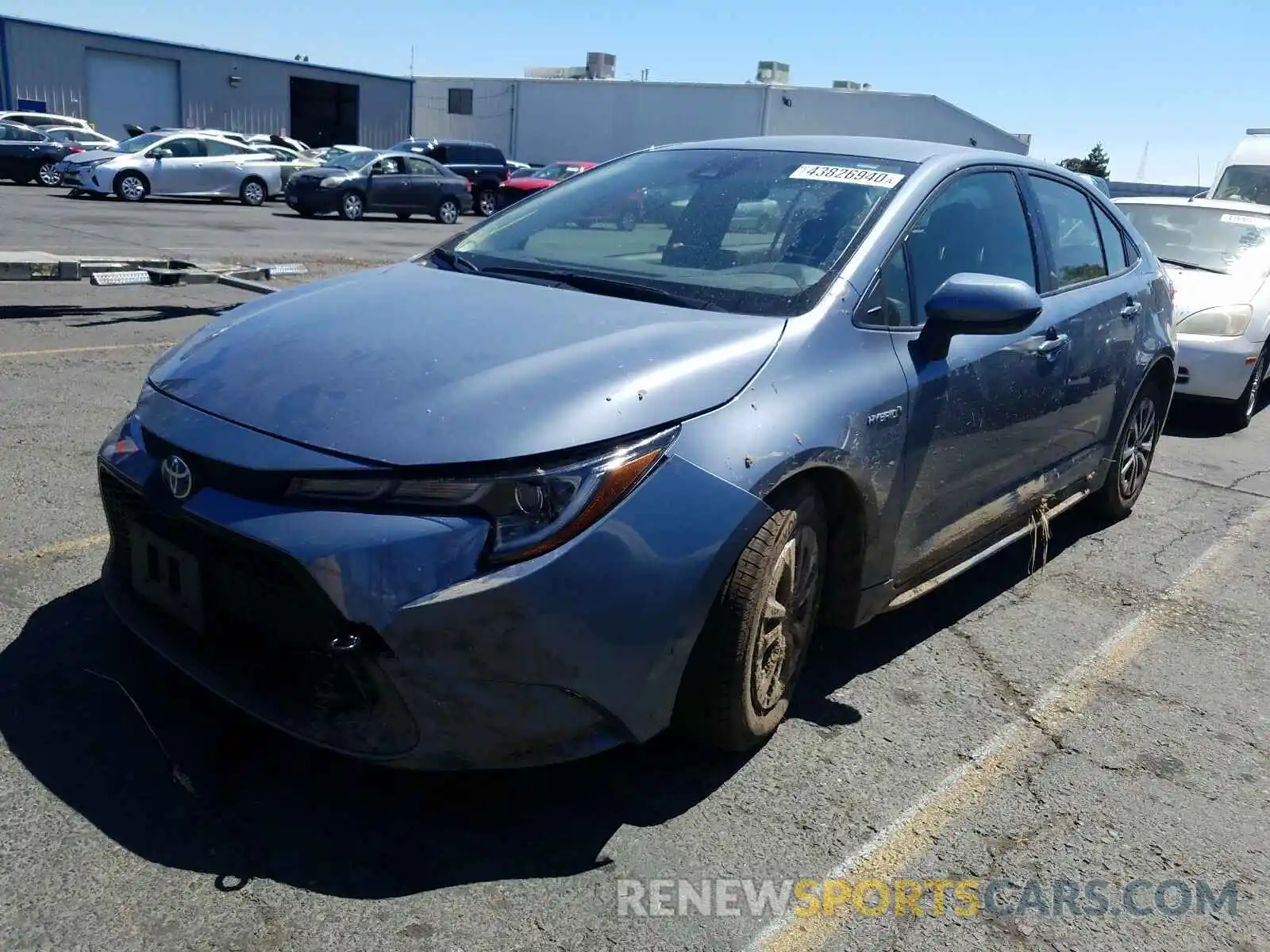 2 Photograph of a damaged car JTDEBRBE4LJ014835 TOYOTA COROLLA 2020