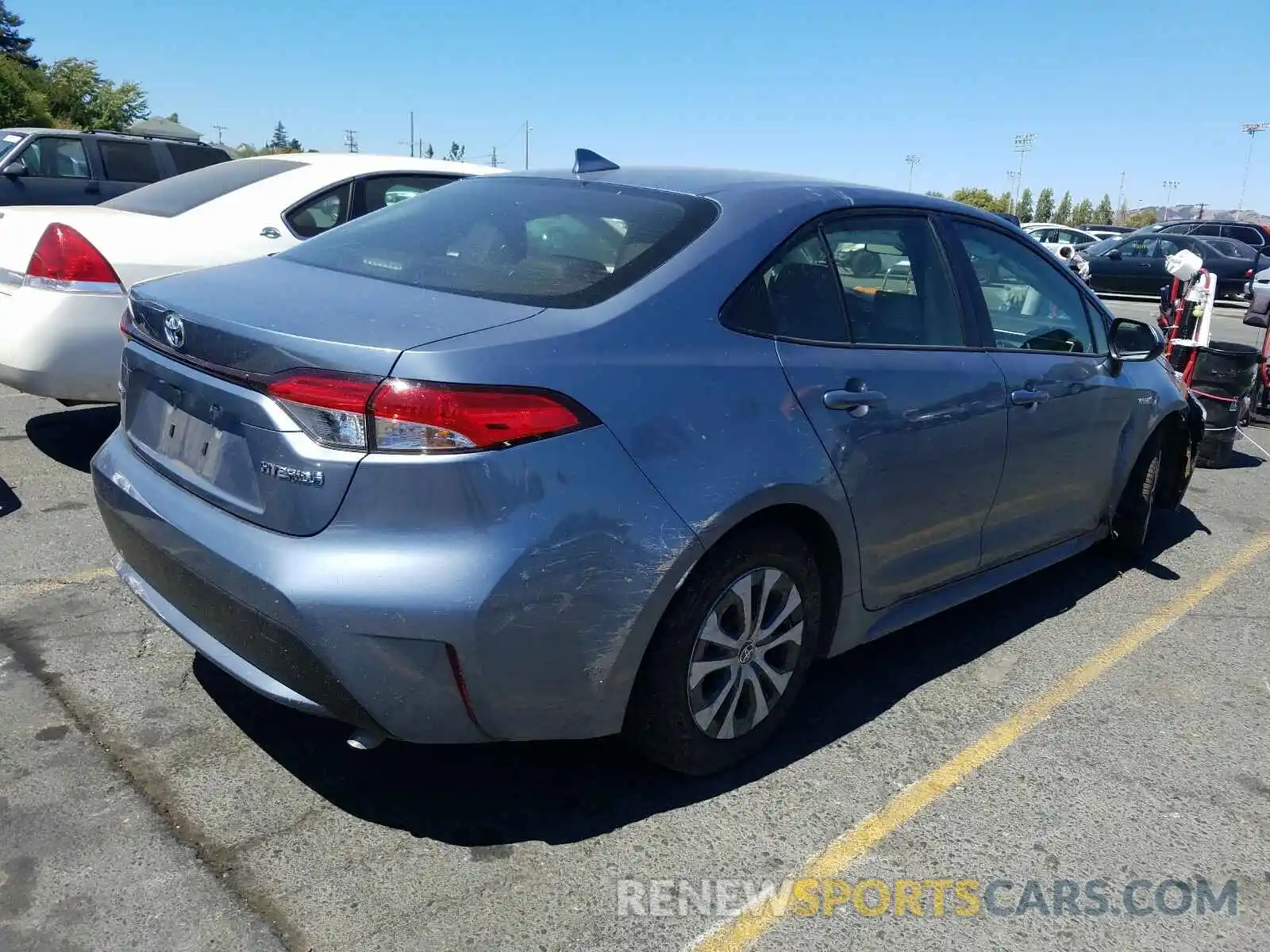 4 Photograph of a damaged car JTDEBRBE4LJ014835 TOYOTA COROLLA 2020