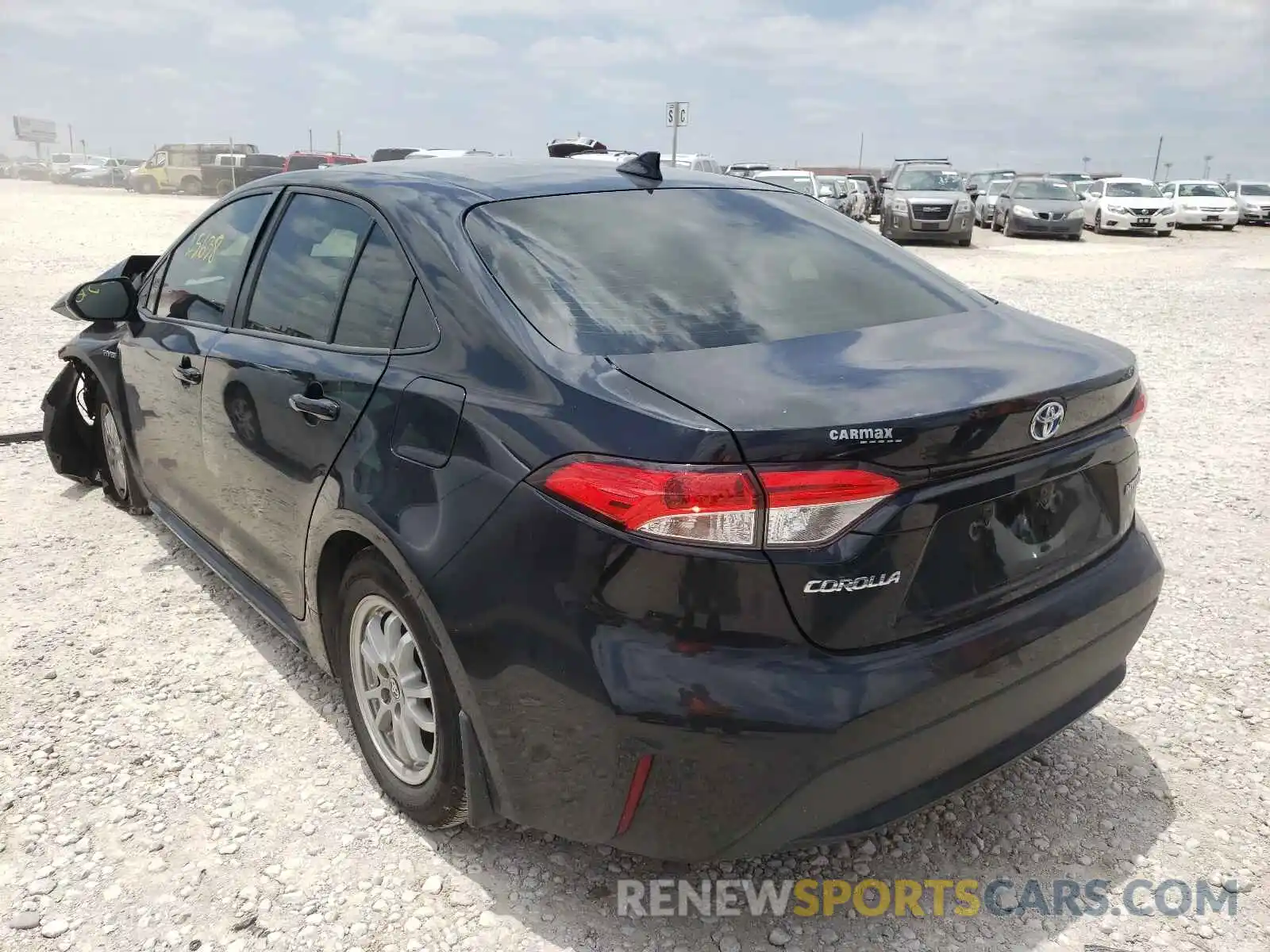 3 Photograph of a damaged car JTDEBRBE4LJ014866 TOYOTA COROLLA 2020