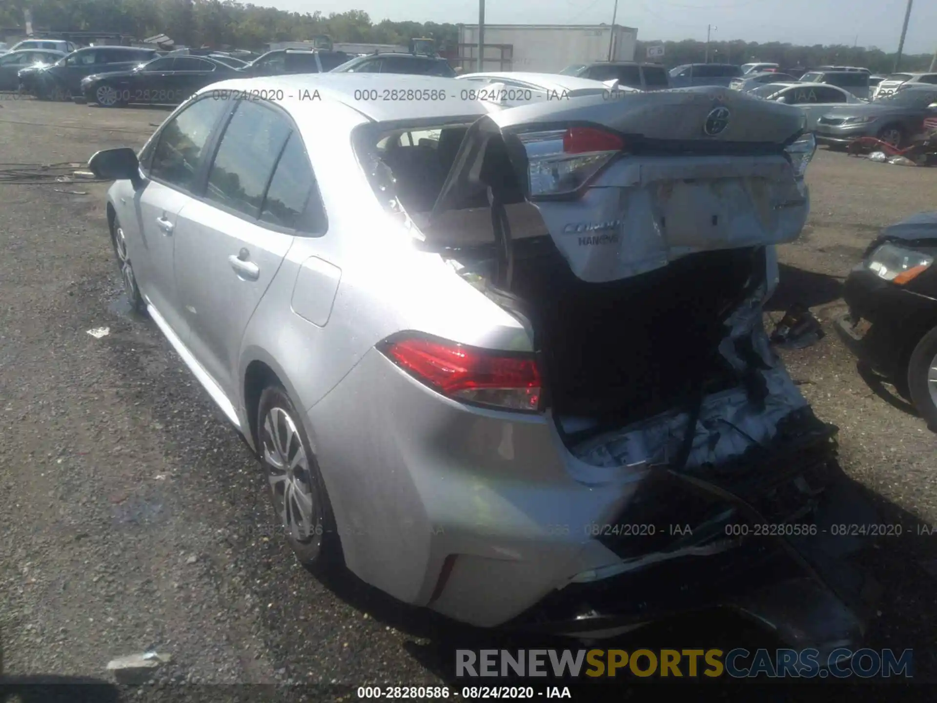 3 Photograph of a damaged car JTDEBRBE4LJ015483 TOYOTA COROLLA 2020