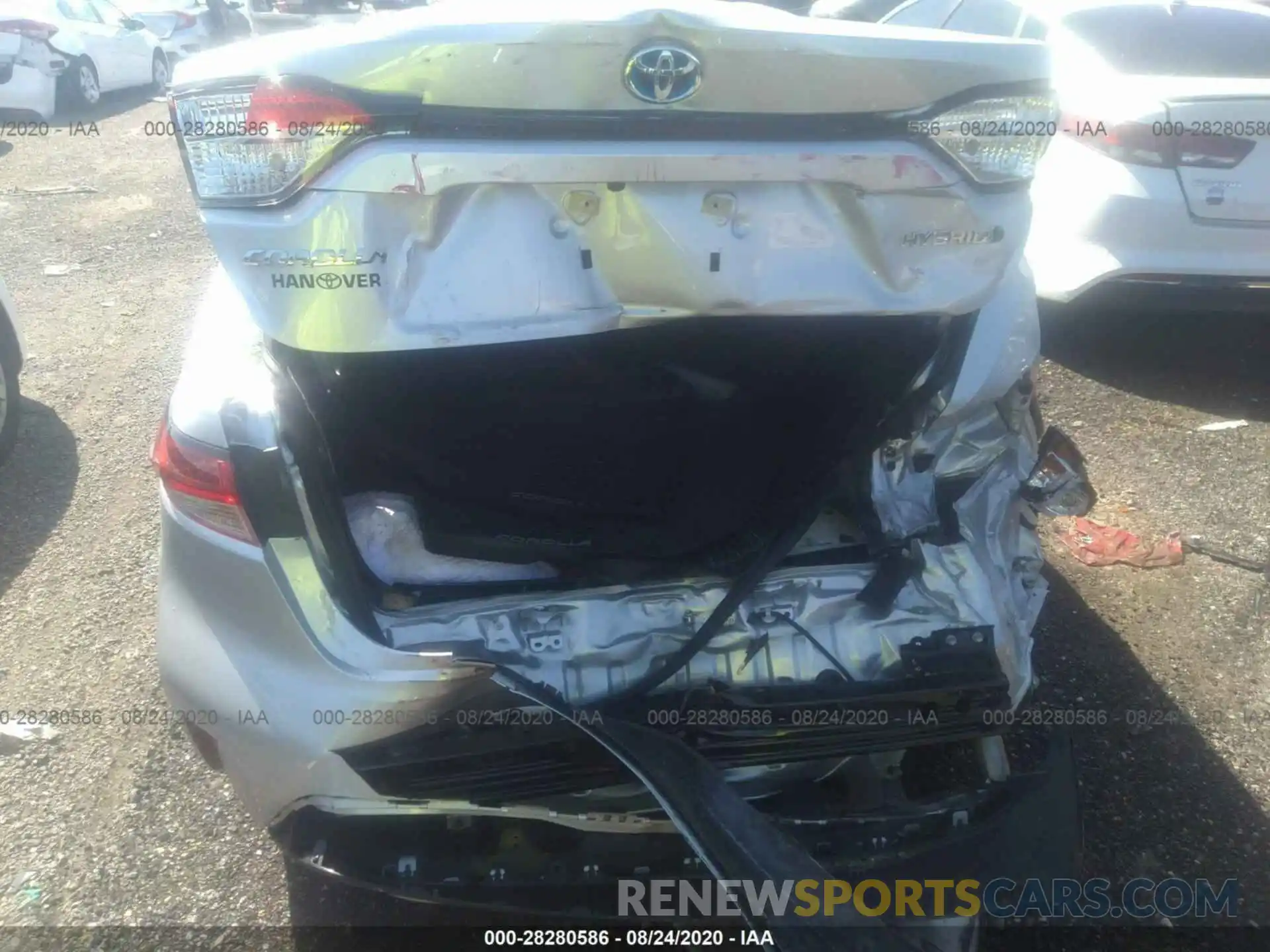 6 Photograph of a damaged car JTDEBRBE4LJ015483 TOYOTA COROLLA 2020