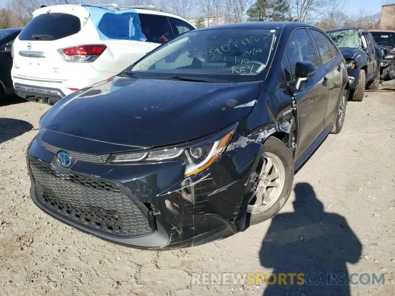 2 Photograph of a damaged car JTDEBRBE4LJ015872 TOYOTA COROLLA 2020