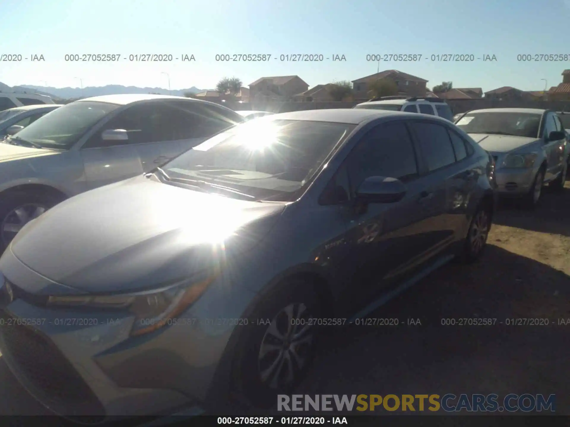 2 Photograph of a damaged car JTDEBRBE4LJ016391 TOYOTA COROLLA 2020