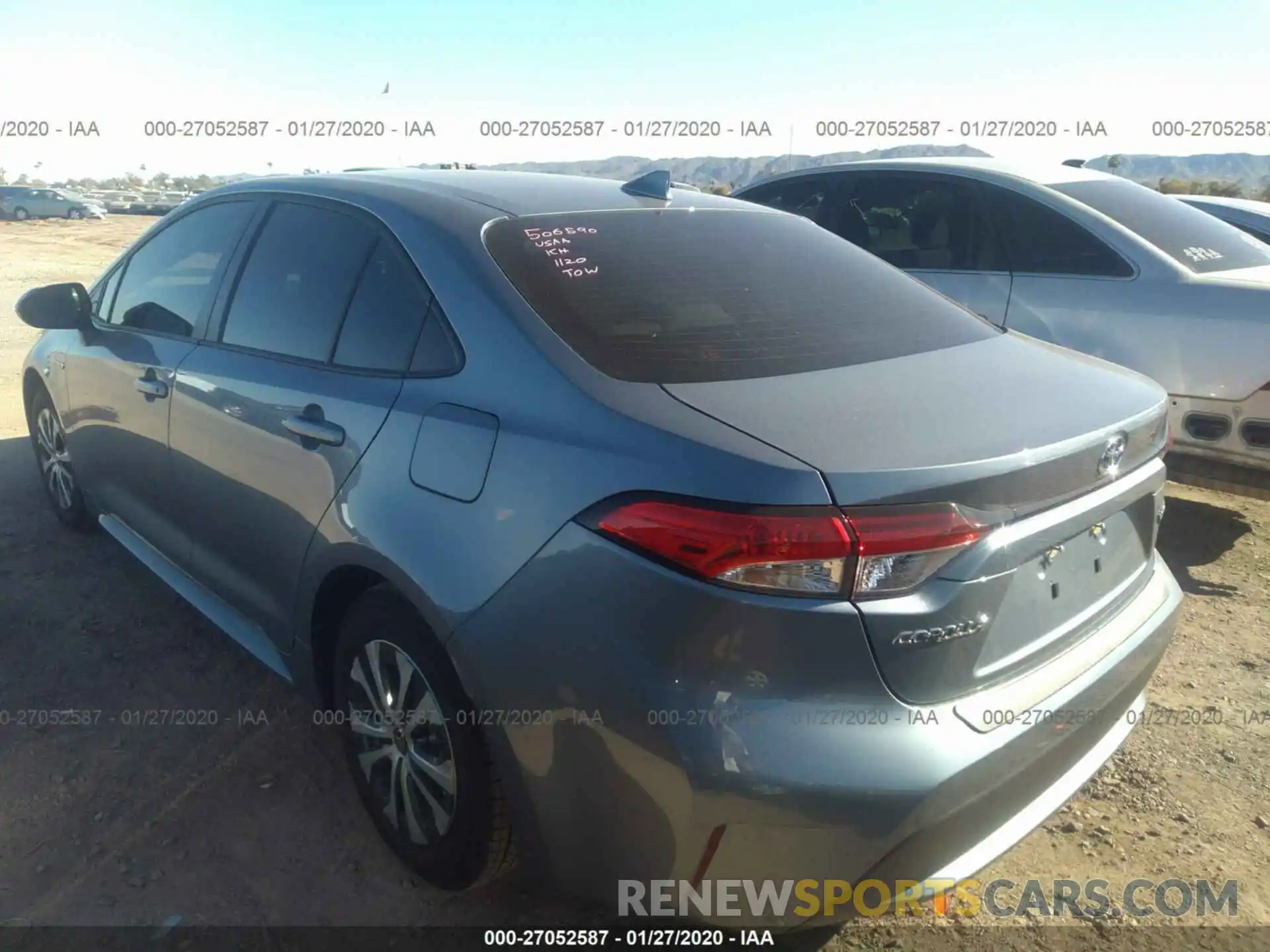 3 Photograph of a damaged car JTDEBRBE4LJ016391 TOYOTA COROLLA 2020