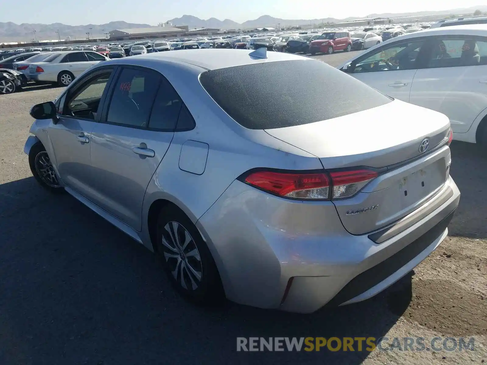 3 Photograph of a damaged car JTDEBRBE4LJ016567 TOYOTA COROLLA 2020