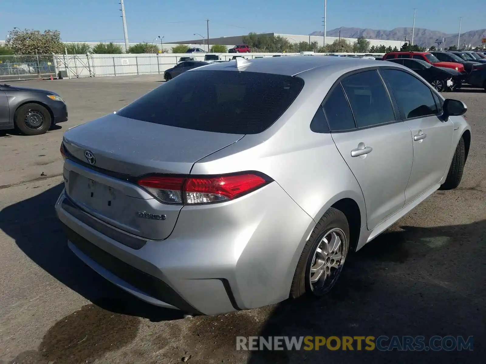 4 Photograph of a damaged car JTDEBRBE4LJ016567 TOYOTA COROLLA 2020