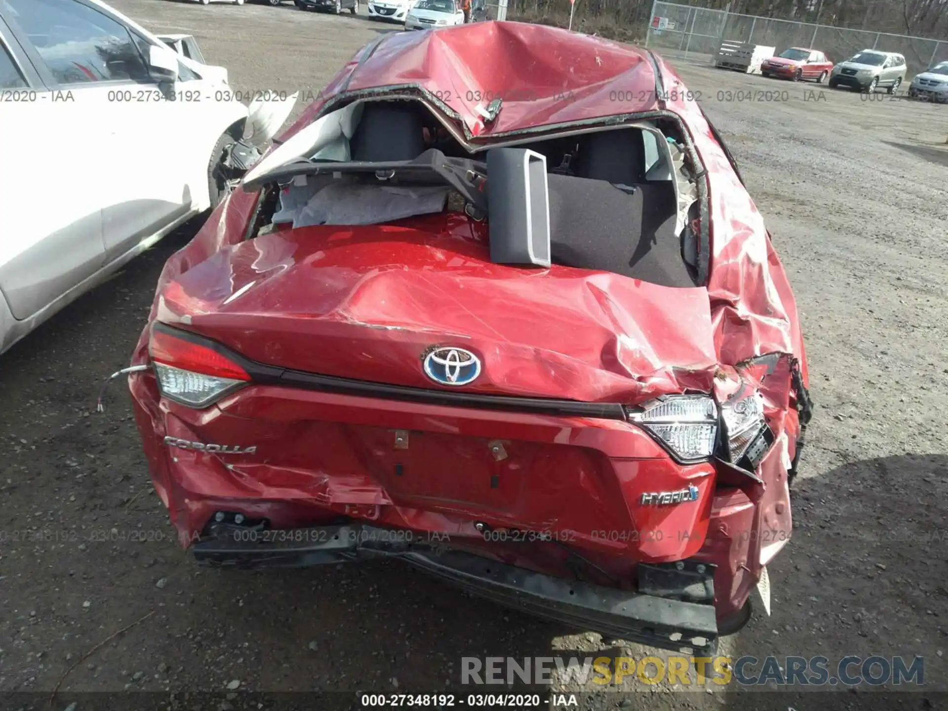 6 Photograph of a damaged car JTDEBRBE4LJ016763 TOYOTA COROLLA 2020