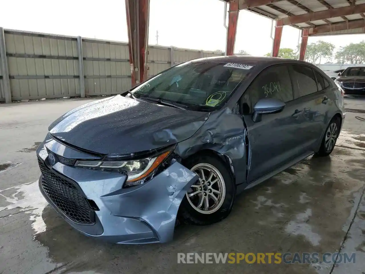 2 Photograph of a damaged car JTDEBRBE4LJ019887 TOYOTA COROLLA 2020