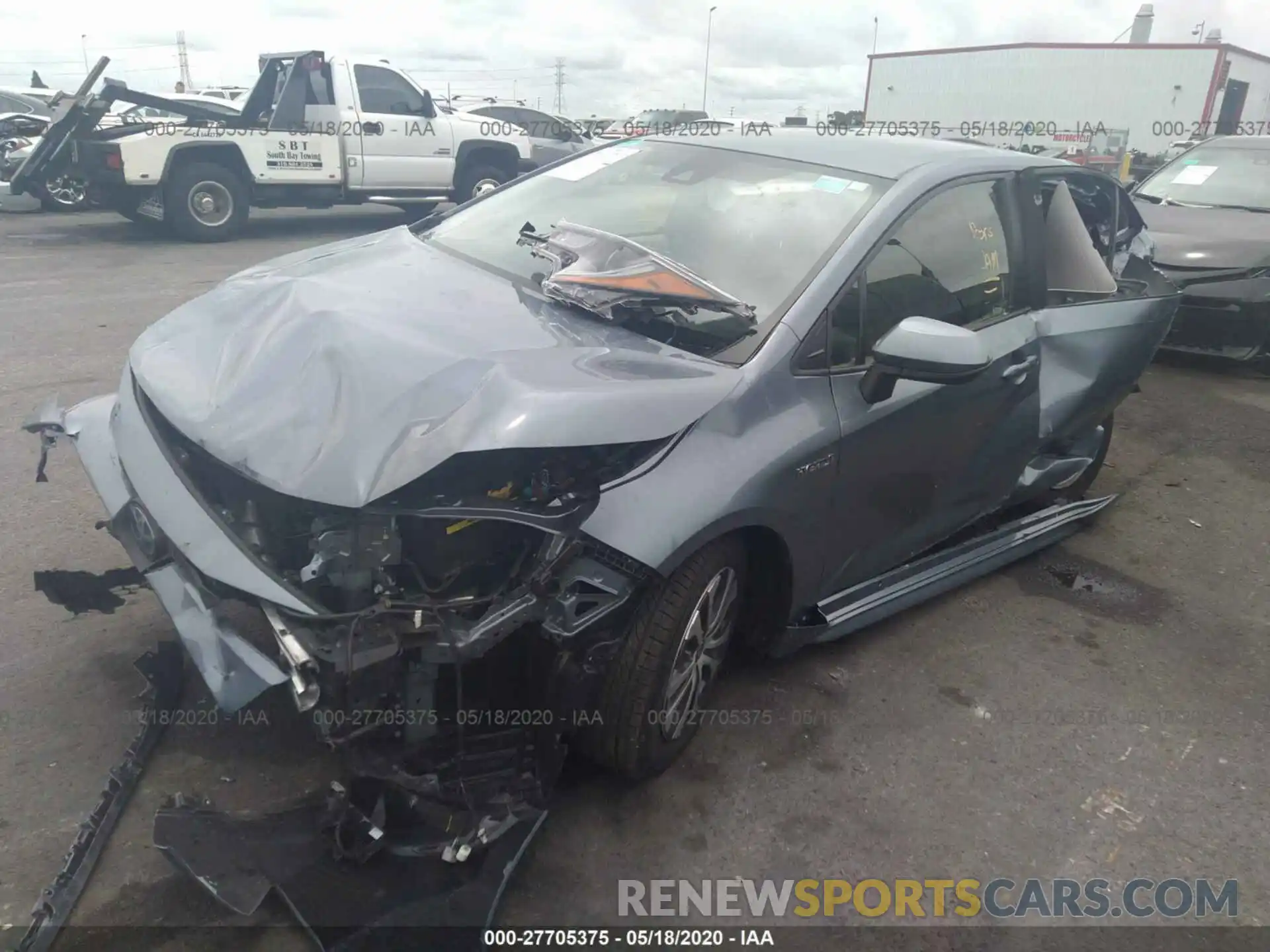 2 Photograph of a damaged car JTDEBRBE4LJ020604 TOYOTA COROLLA 2020