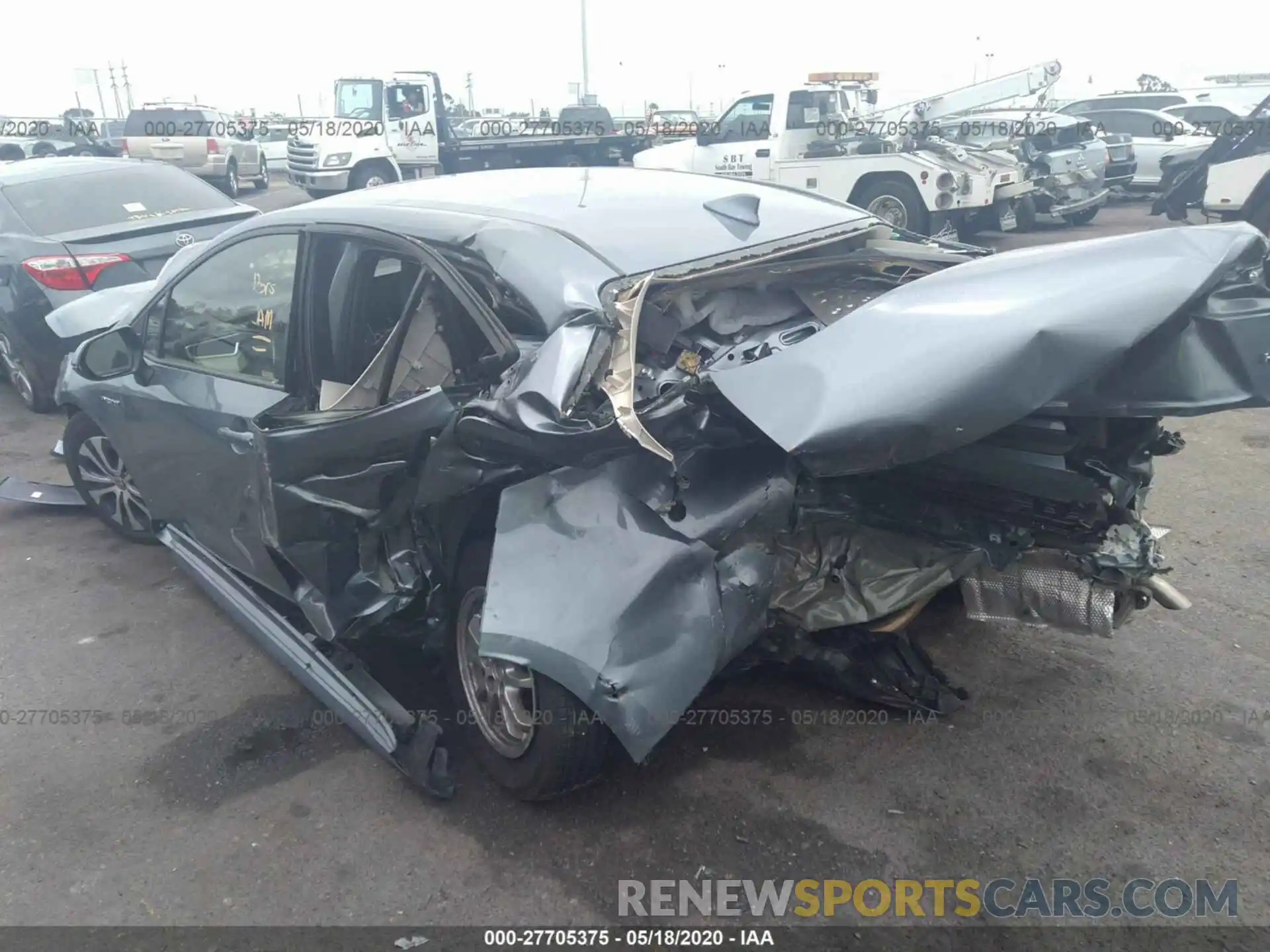 3 Photograph of a damaged car JTDEBRBE4LJ020604 TOYOTA COROLLA 2020