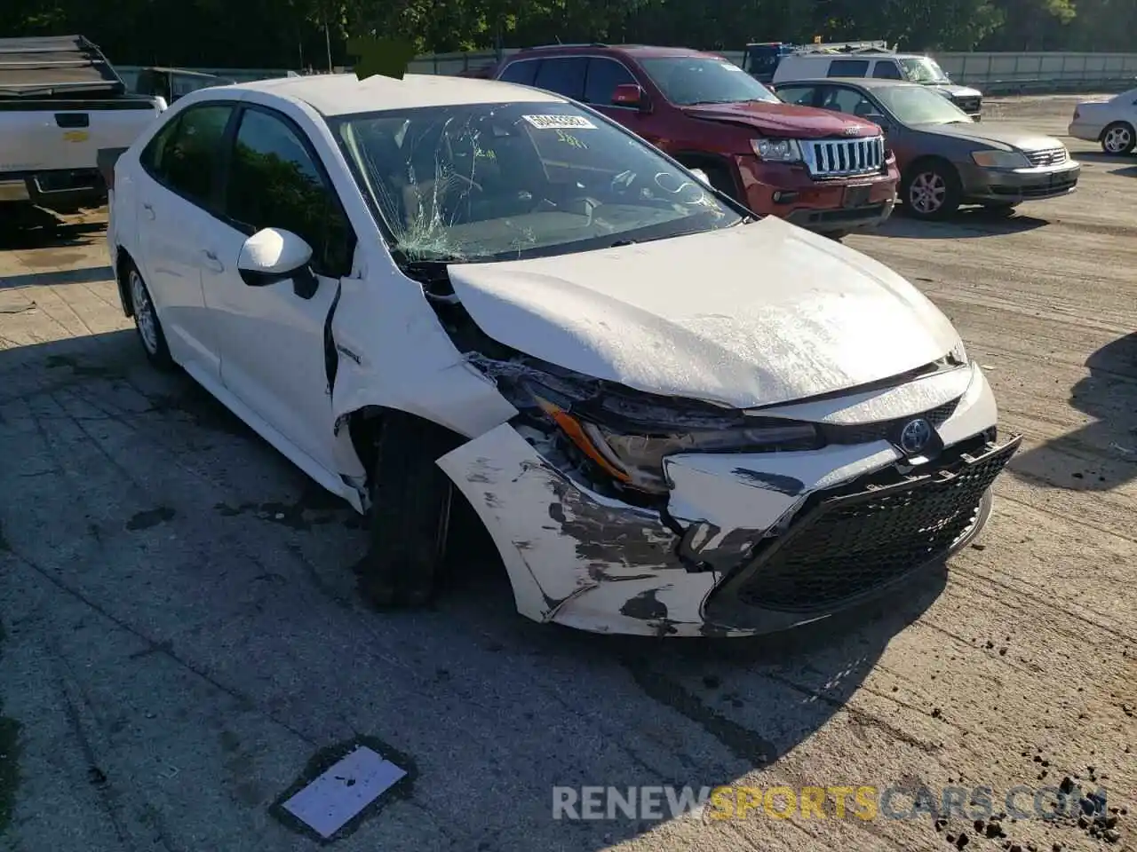 1 Photograph of a damaged car JTDEBRBE4LJ020635 TOYOTA COROLLA 2020