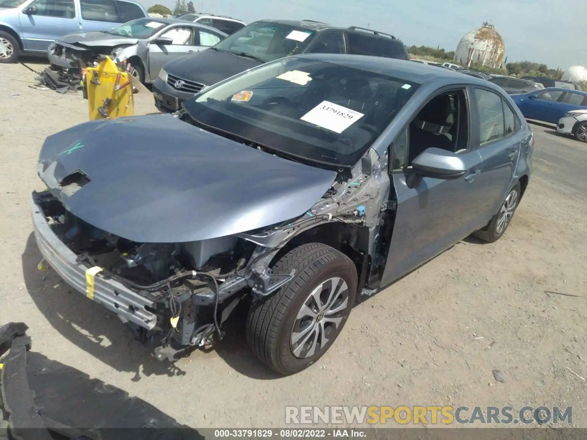 2 Photograph of a damaged car JTDEBRBE4LJ021803 TOYOTA COROLLA 2020