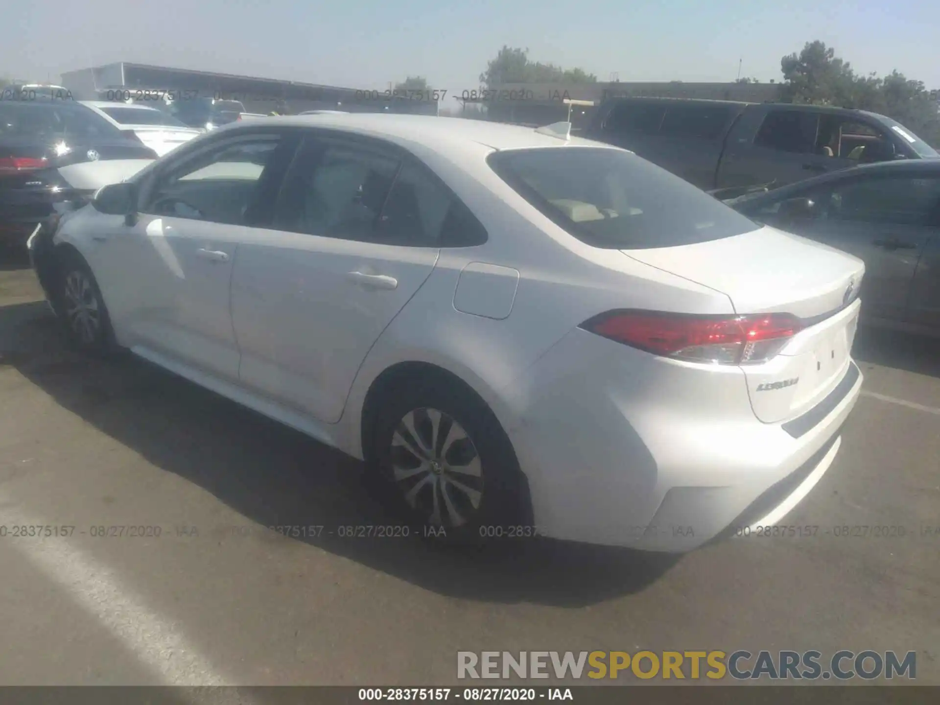 3 Photograph of a damaged car JTDEBRBE4LJ022272 TOYOTA COROLLA 2020