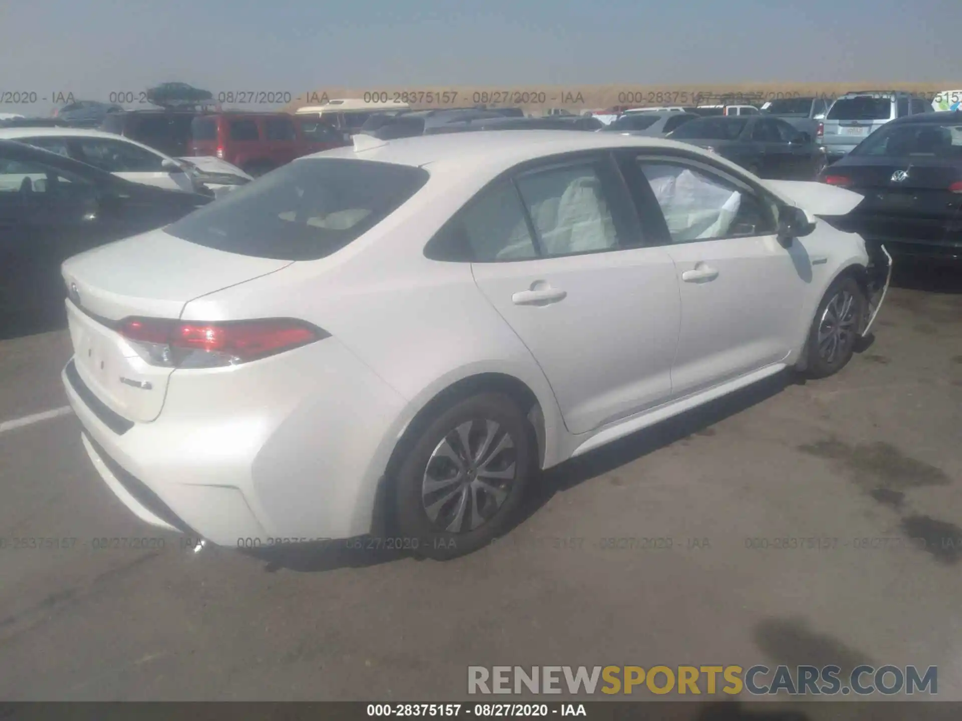 4 Photograph of a damaged car JTDEBRBE4LJ022272 TOYOTA COROLLA 2020