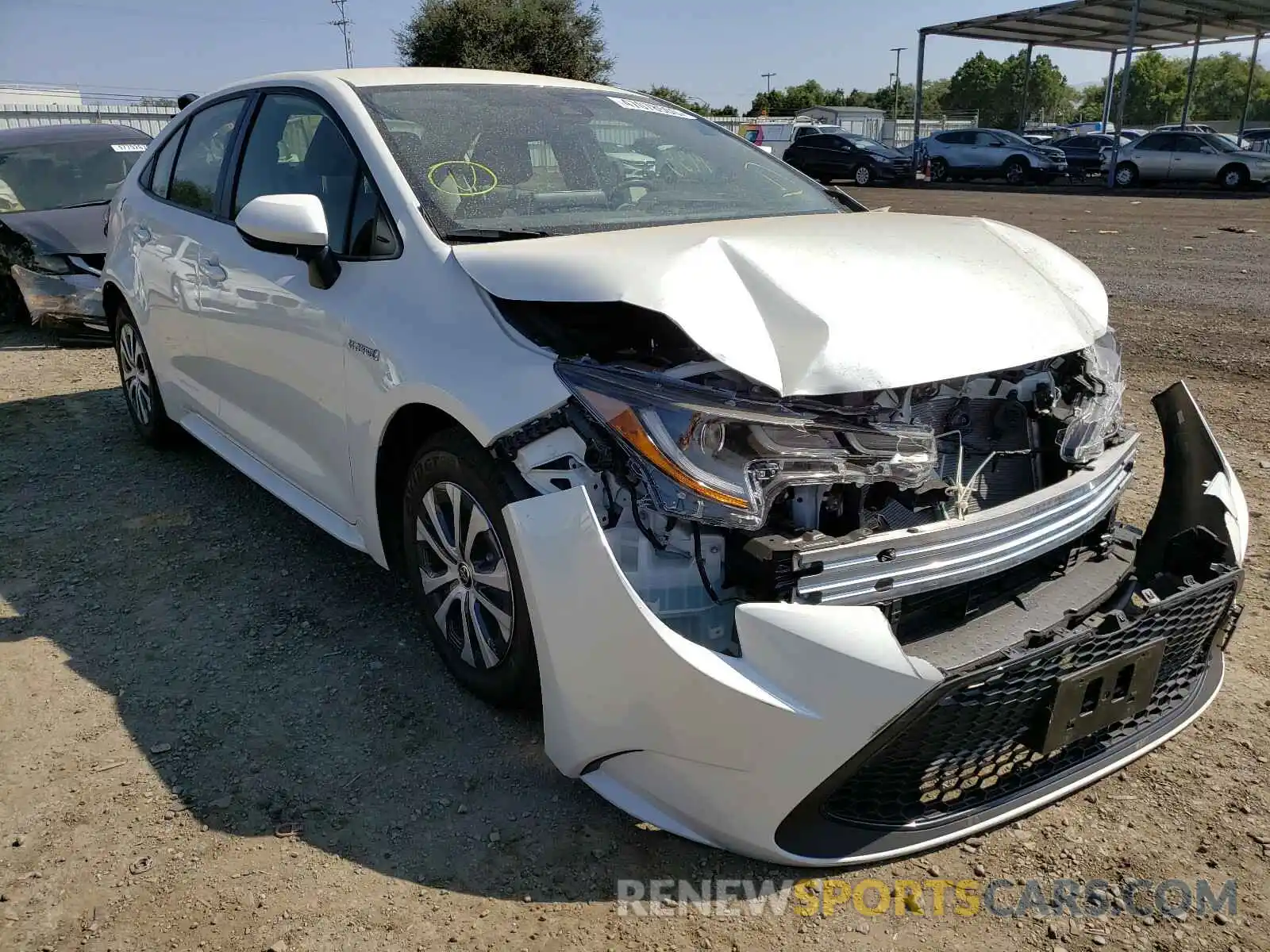 1 Photograph of a damaged car JTDEBRBE4LJ023826 TOYOTA COROLLA 2020