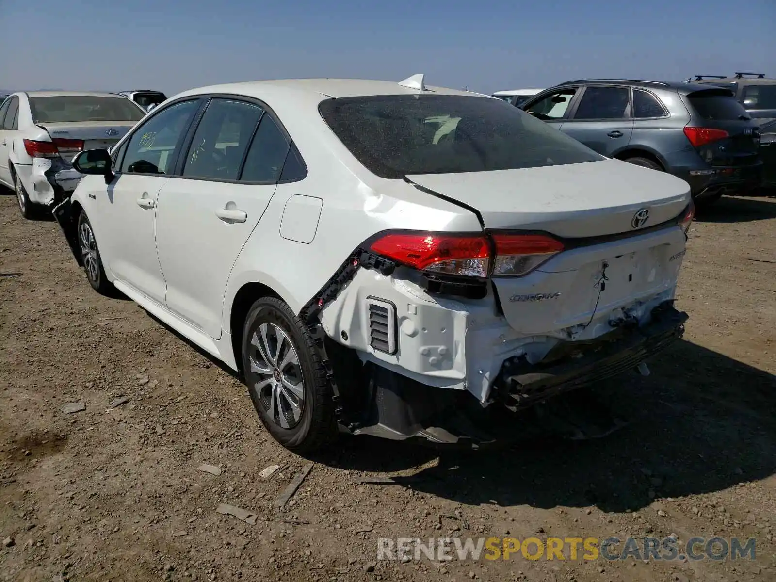 3 Photograph of a damaged car JTDEBRBE4LJ023826 TOYOTA COROLLA 2020