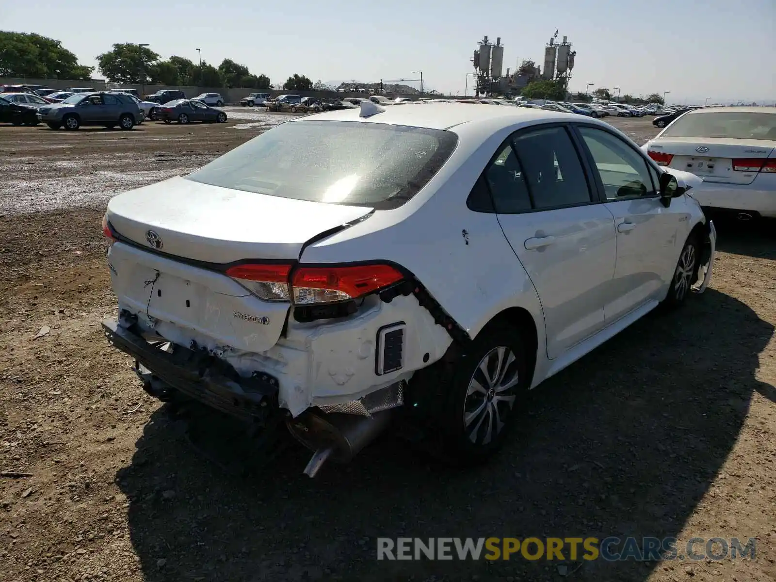 4 Photograph of a damaged car JTDEBRBE4LJ023826 TOYOTA COROLLA 2020