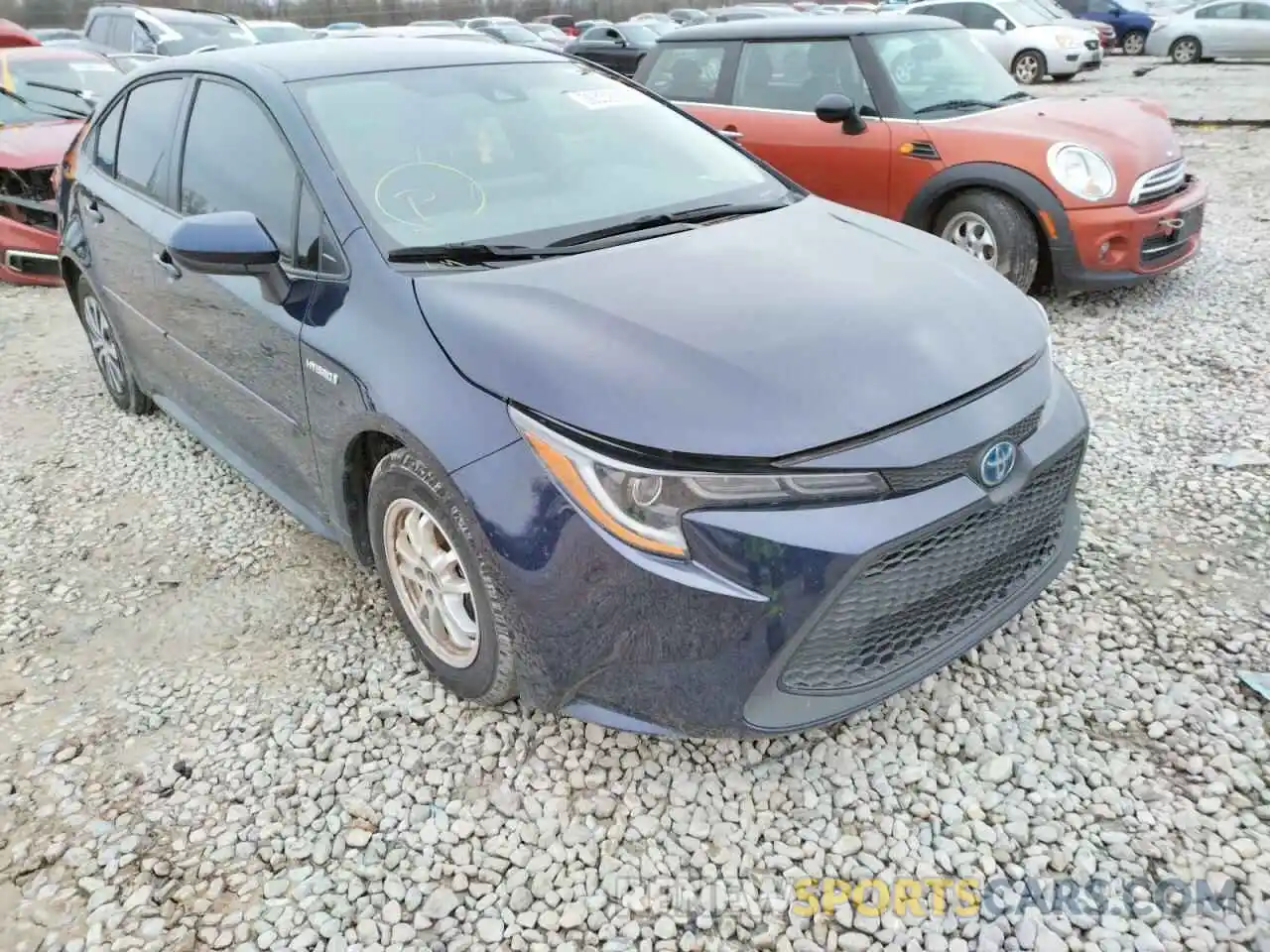 1 Photograph of a damaged car JTDEBRBE4LJ024457 TOYOTA COROLLA 2020