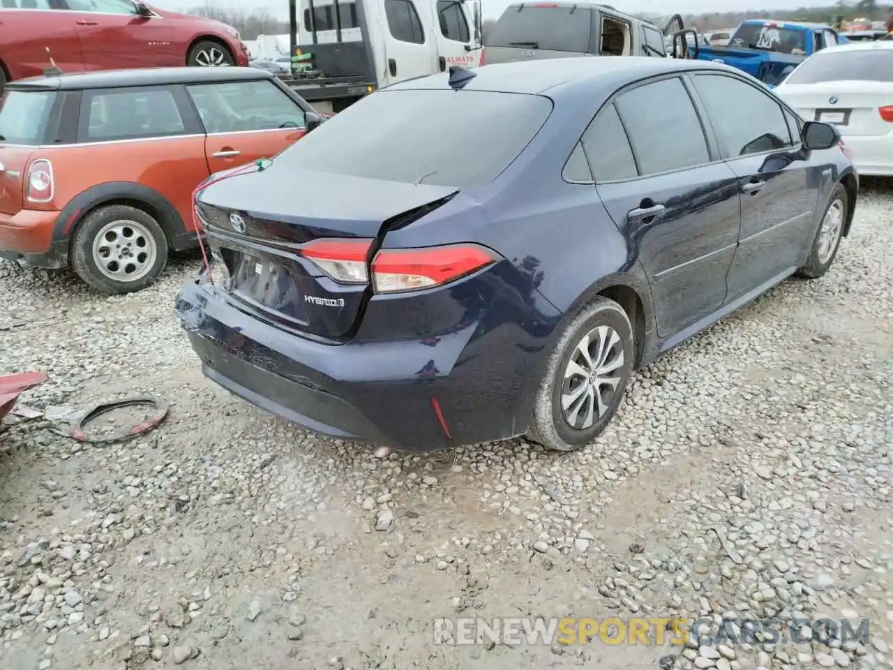 4 Photograph of a damaged car JTDEBRBE4LJ024457 TOYOTA COROLLA 2020