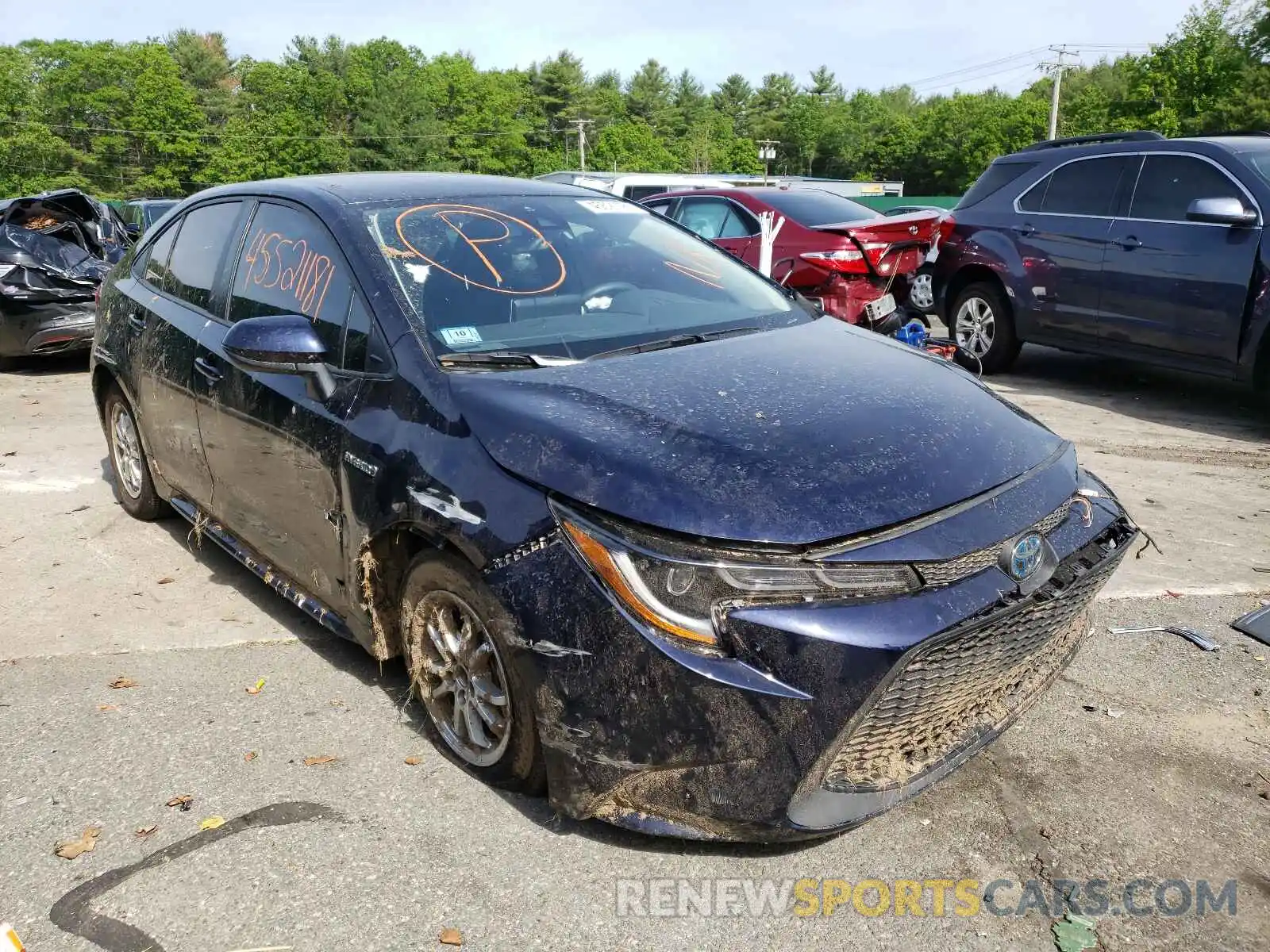 1 Photograph of a damaged car JTDEBRBE4LJ024751 TOYOTA COROLLA 2020