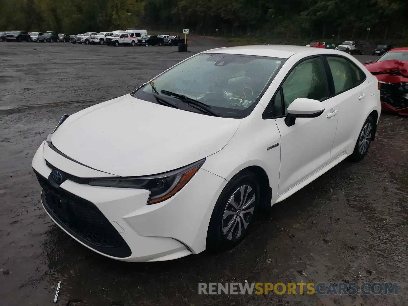 2 Photograph of a damaged car JTDEBRBE4LJ025012 TOYOTA COROLLA 2020