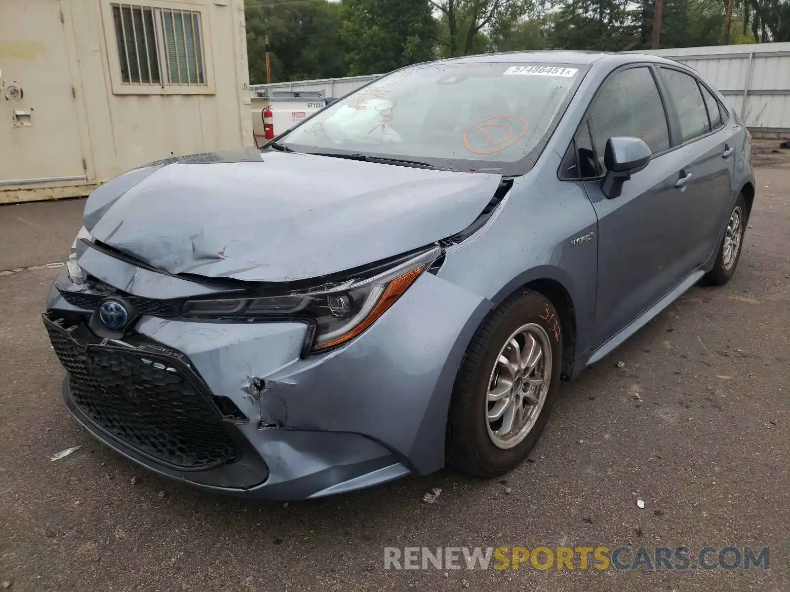 2 Photograph of a damaged car JTDEBRBE4LJ025060 TOYOTA COROLLA 2020