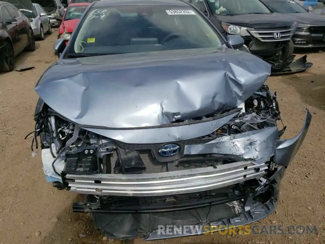 9 Photograph of a damaged car JTDEBRBE4LJ025561 TOYOTA COROLLA 2020