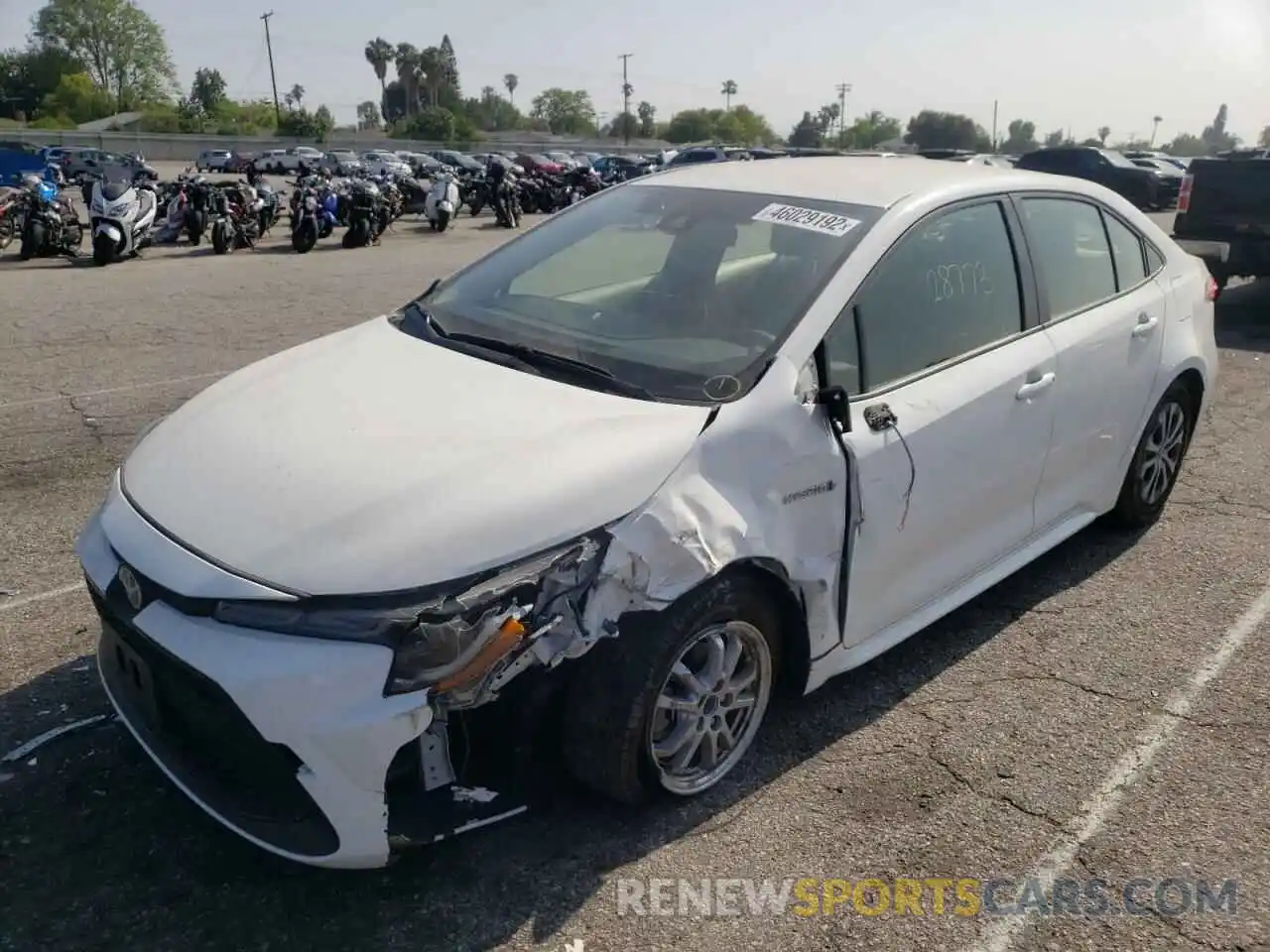 2 Photograph of a damaged car JTDEBRBE4LJ025642 TOYOTA COROLLA 2020